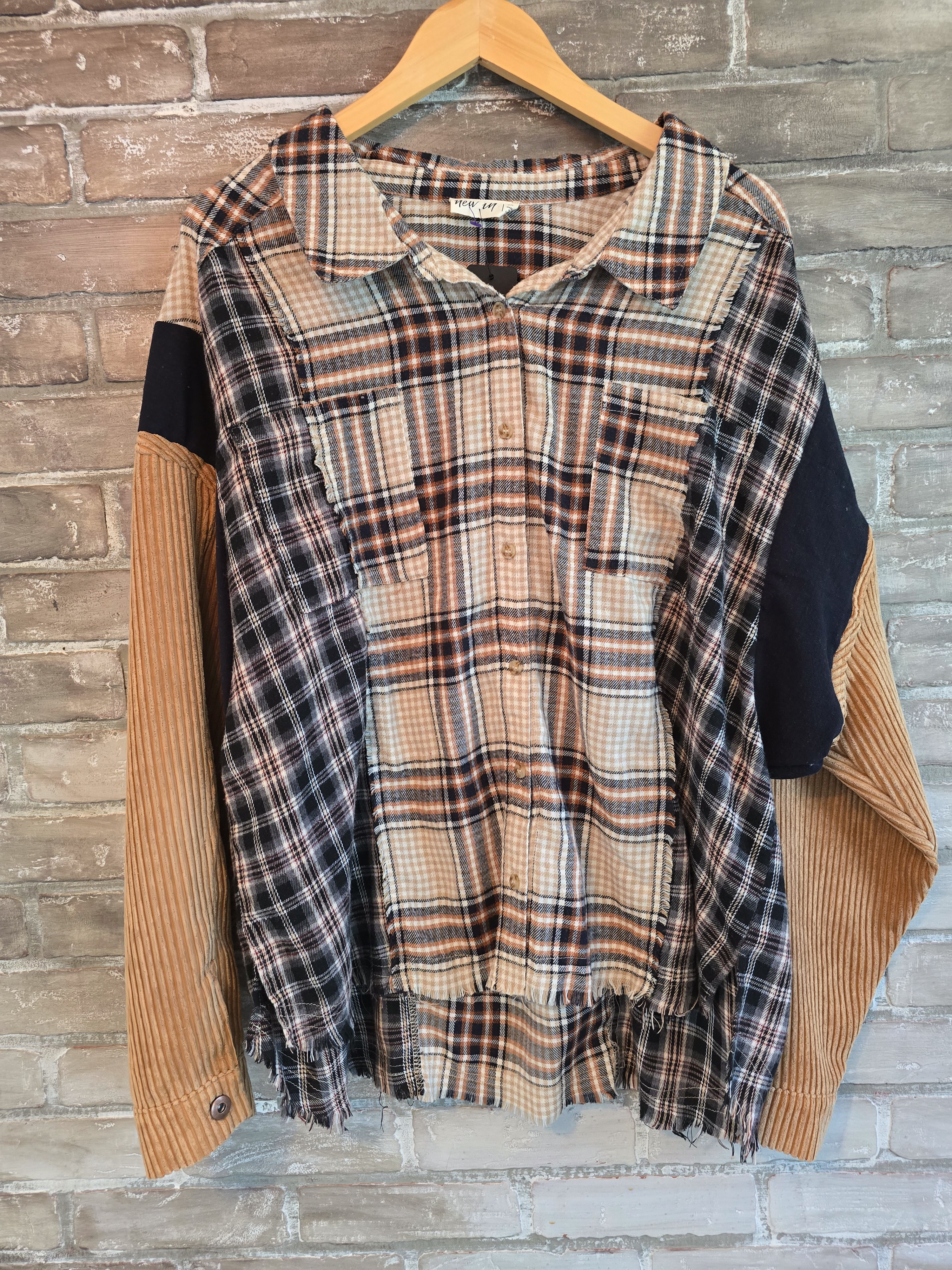 Patchwork Plaid Shirt