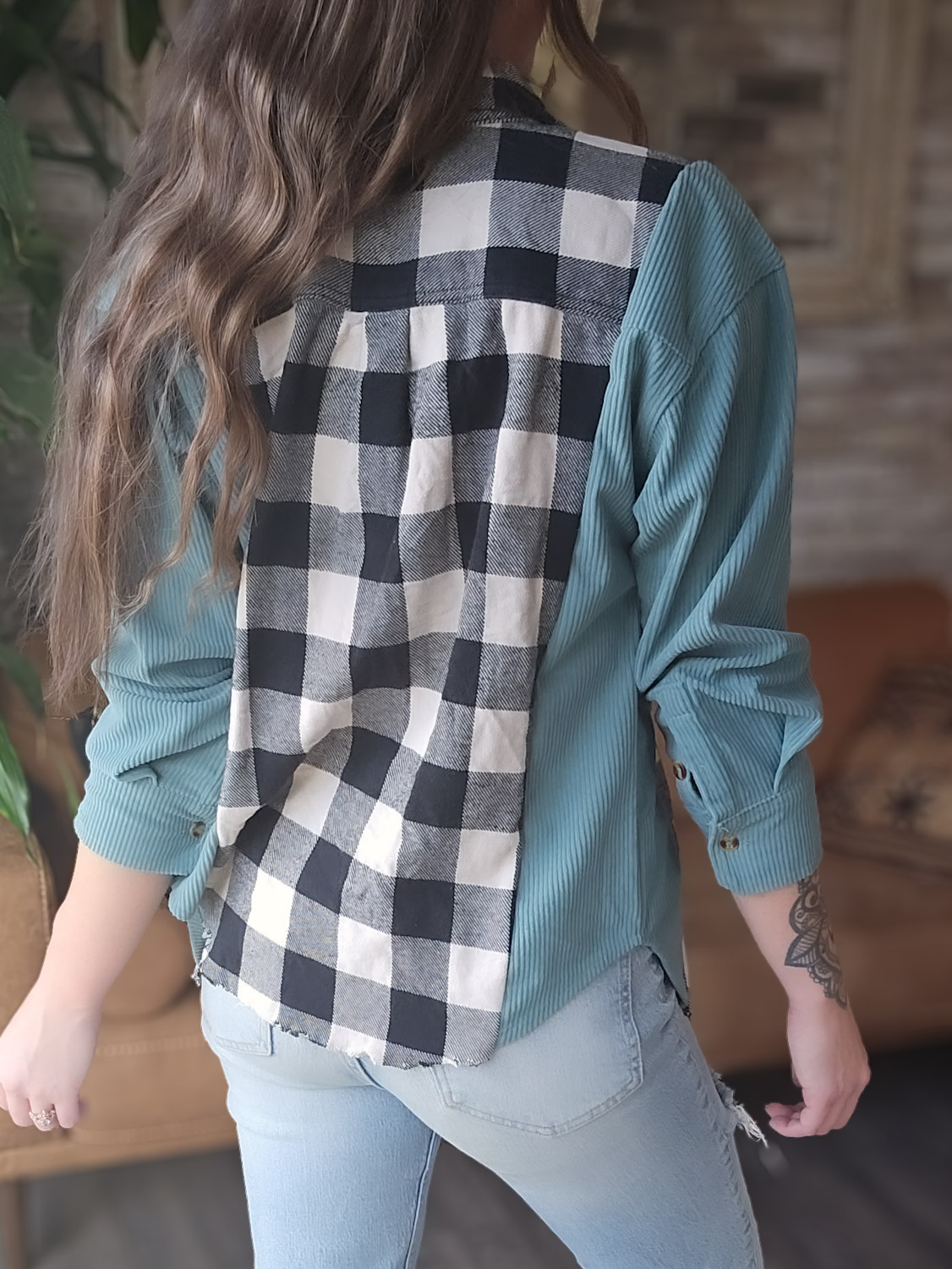 Patchwork Flannel Shirt