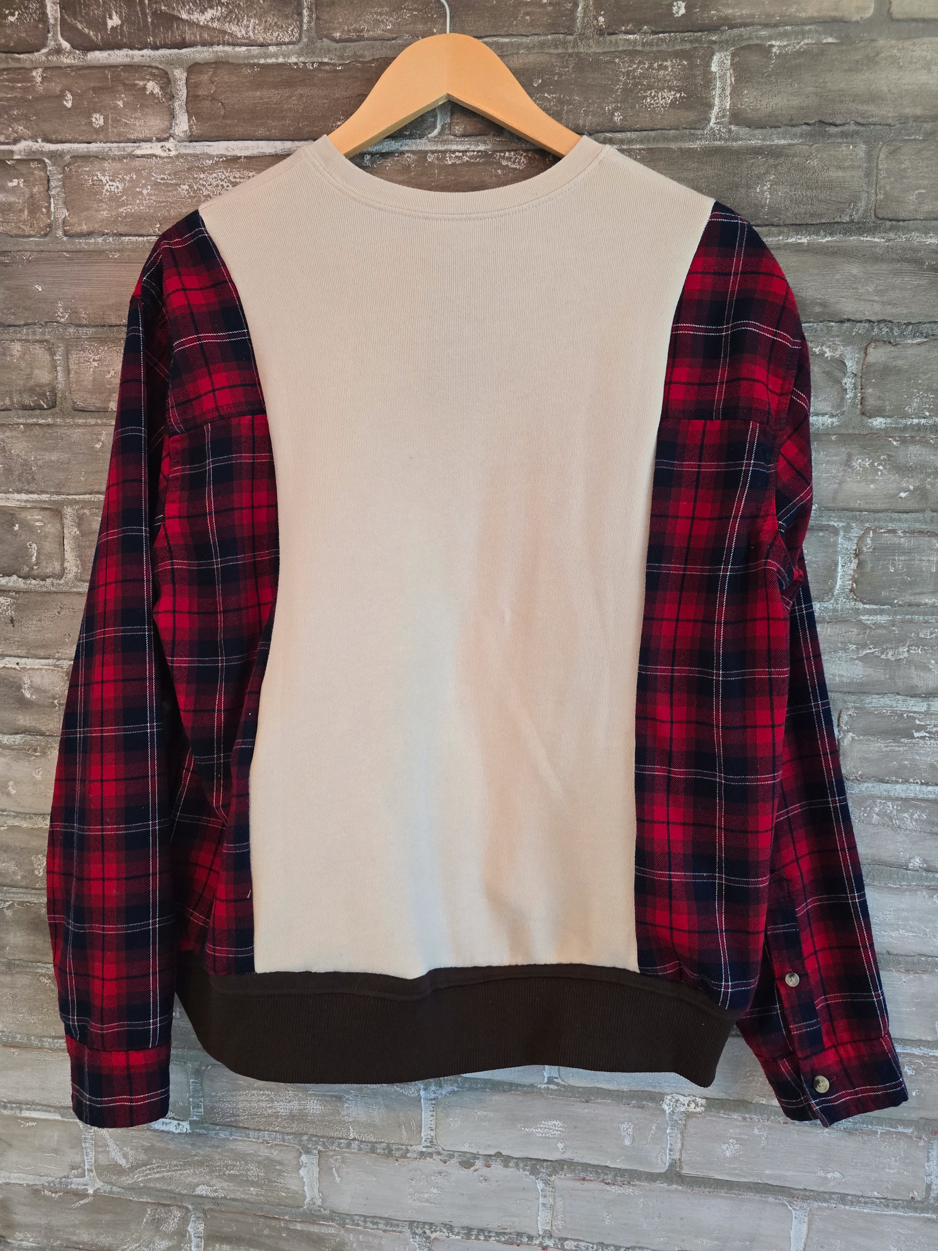 Lake Life Plaid Sleeve Sweatshirt