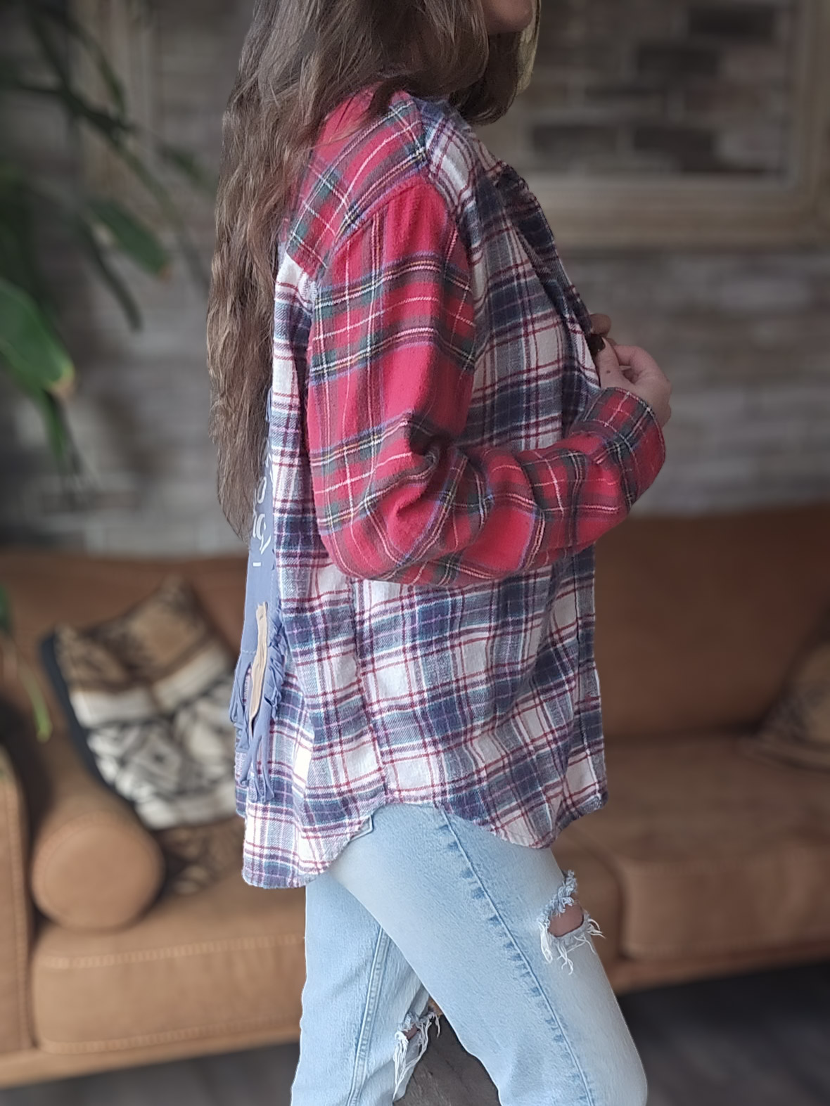 Women's Plaid Flannel Shirt