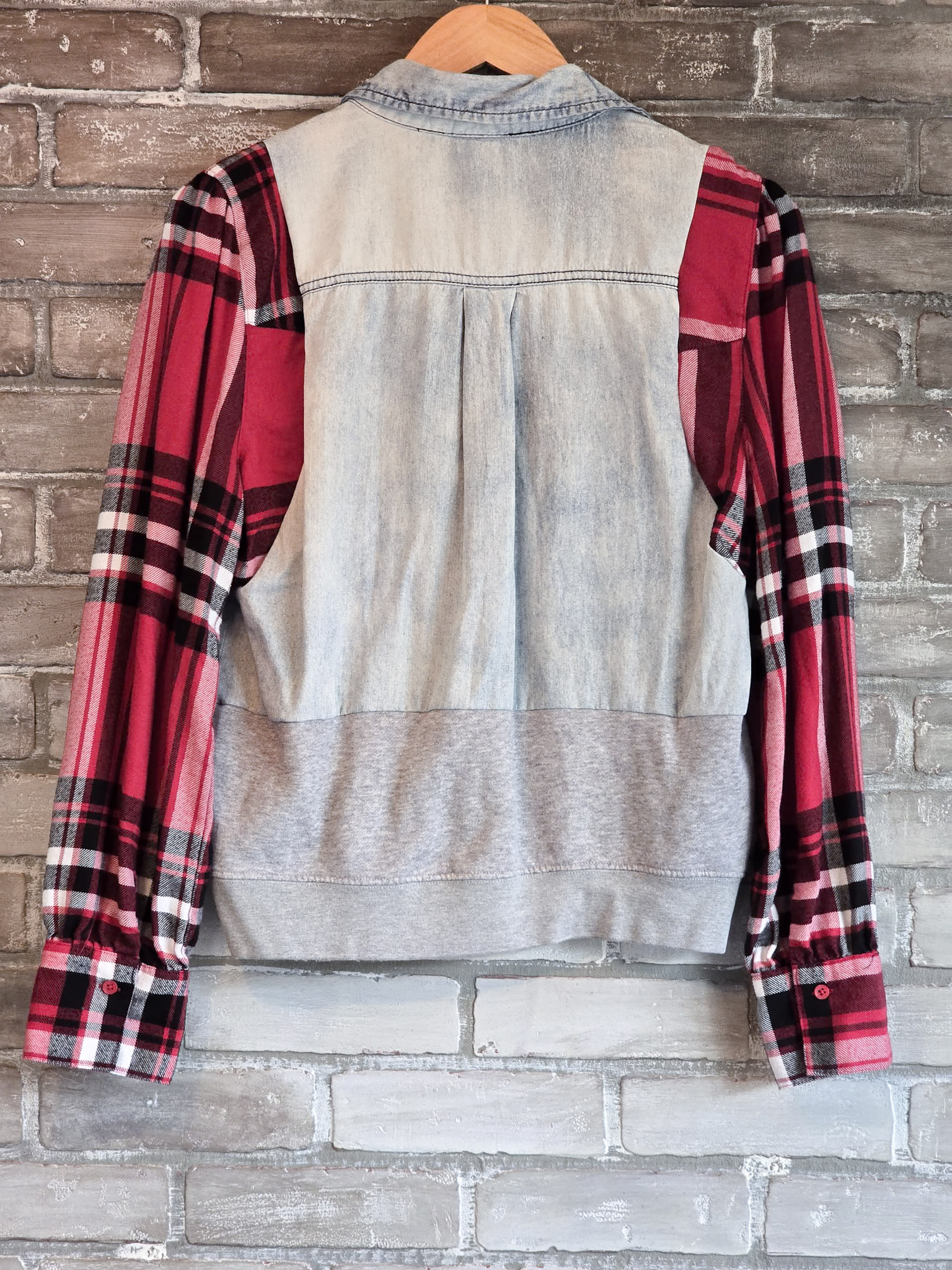 Women's Mixed Fabric Sweatshirt