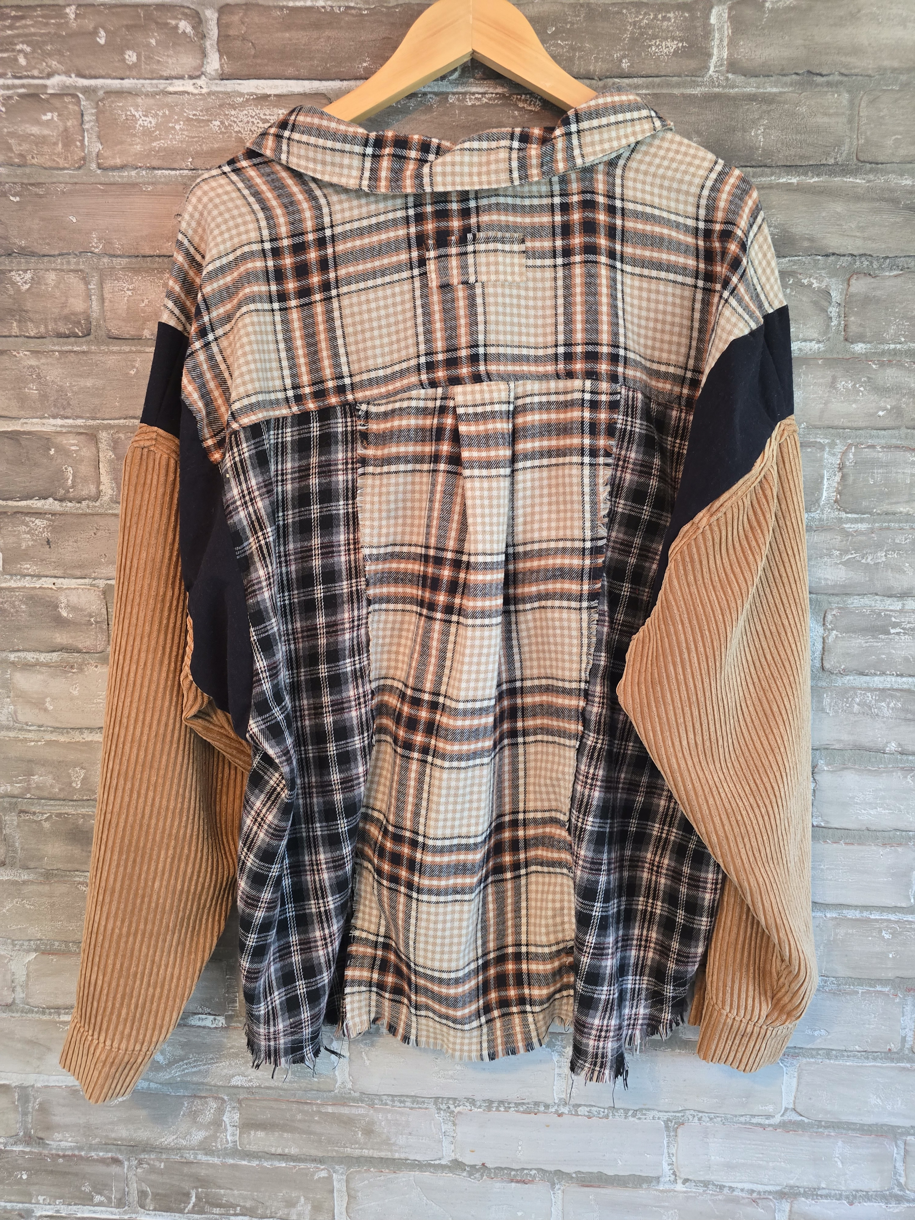 Patchwork Plaid Shirt