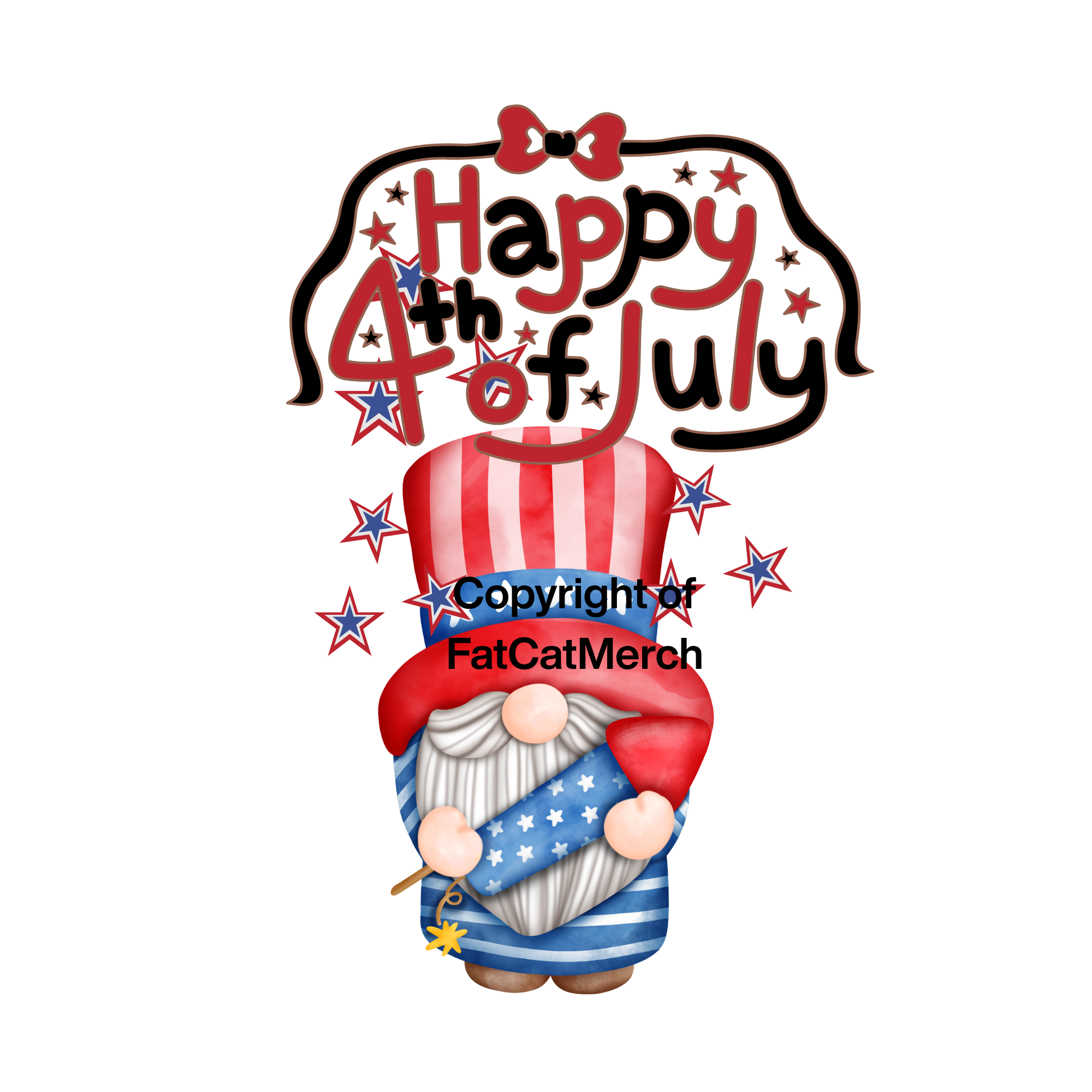 STICKER - 4th of July Gnome!
