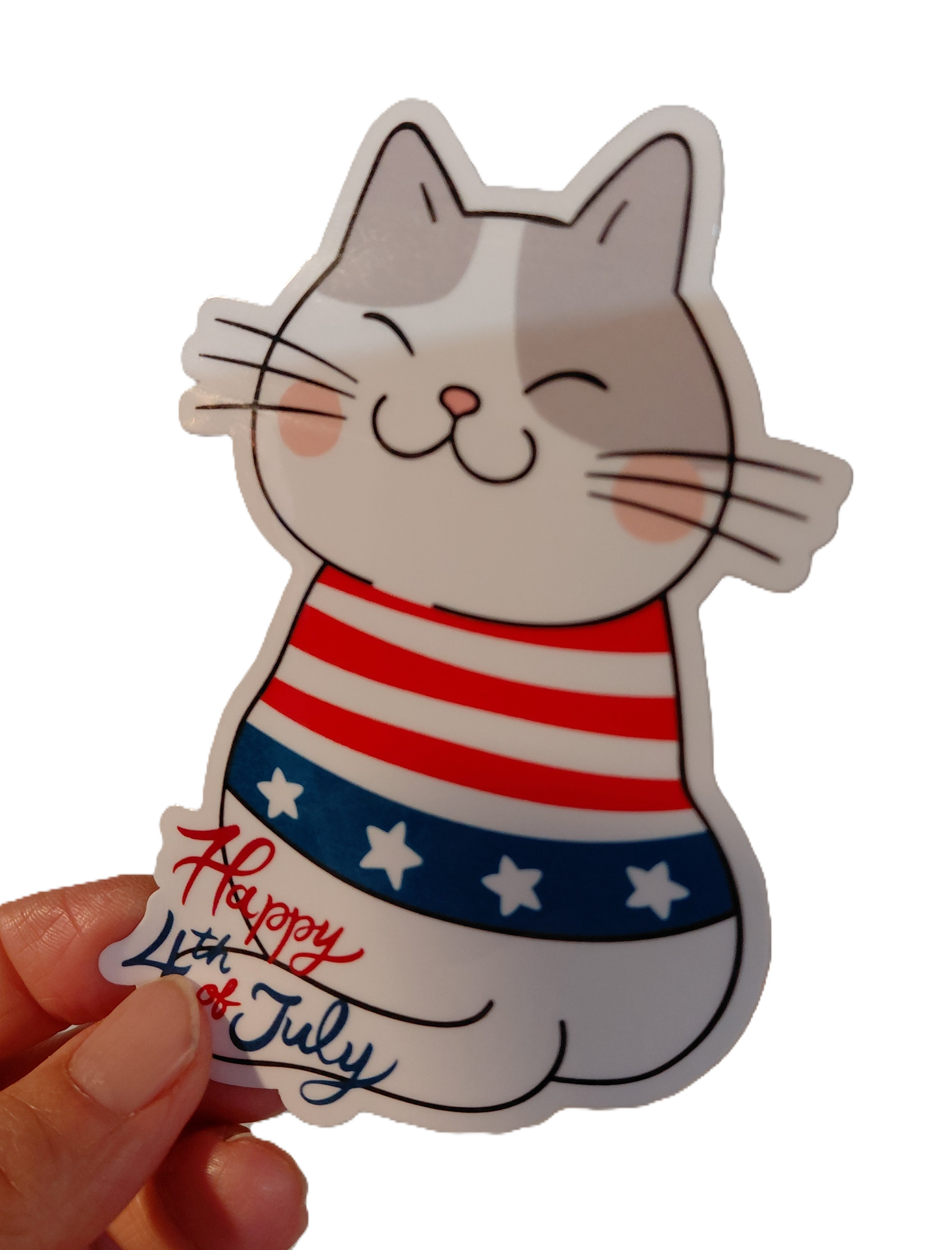 STICKER - 4th of July Cat!