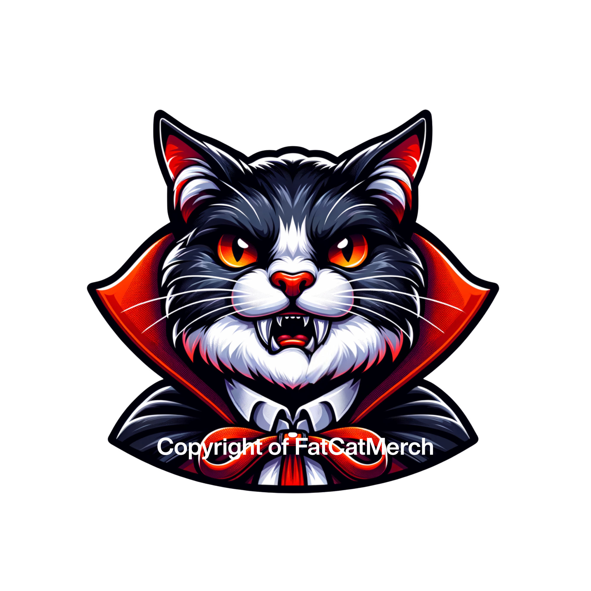 STICKER - Halloween - Vampire Cat for Halloween!