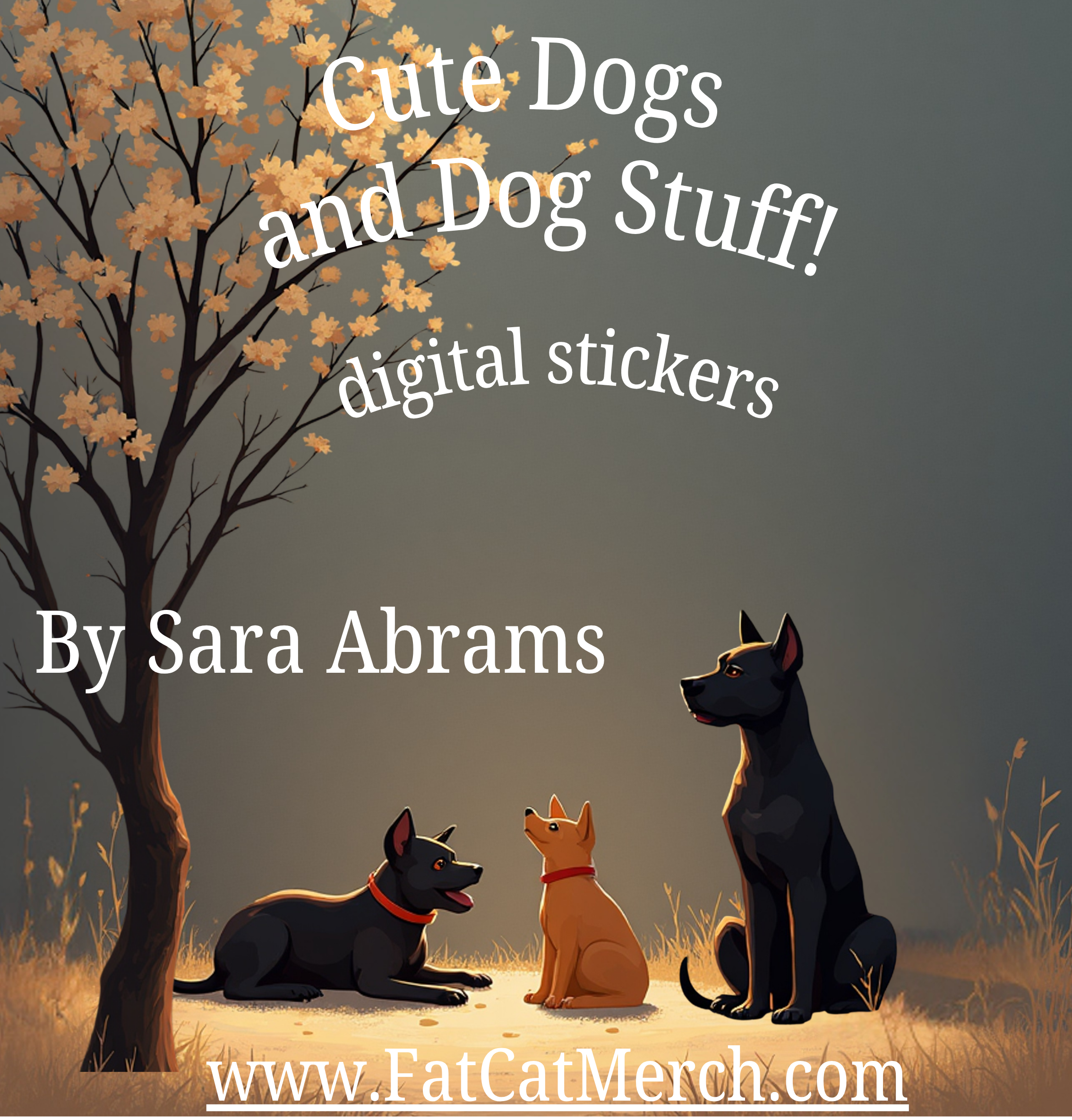 Digital Download - Adorable Digital Dog Stickers!