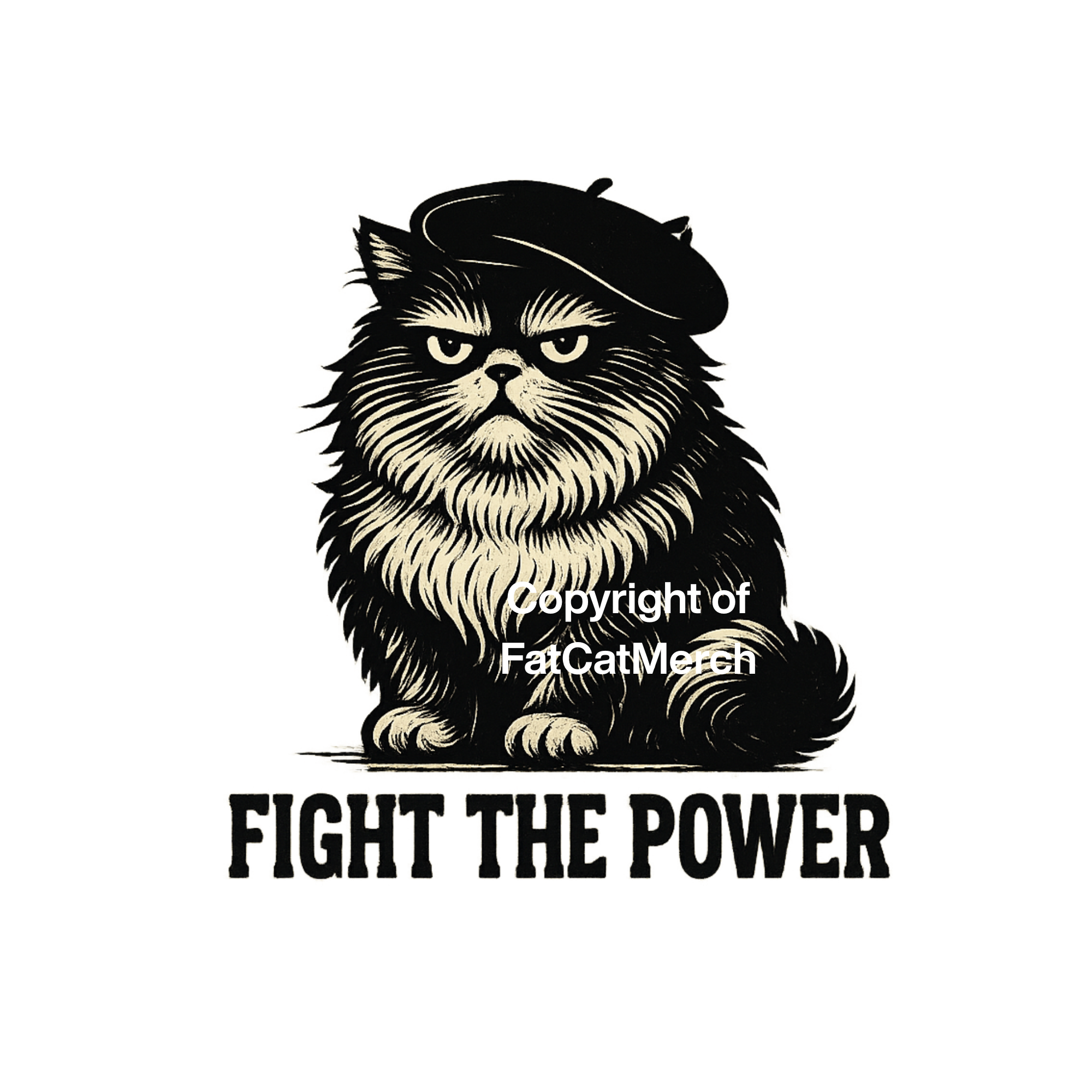 STICKER - Feisty Cat! Fight the Power!