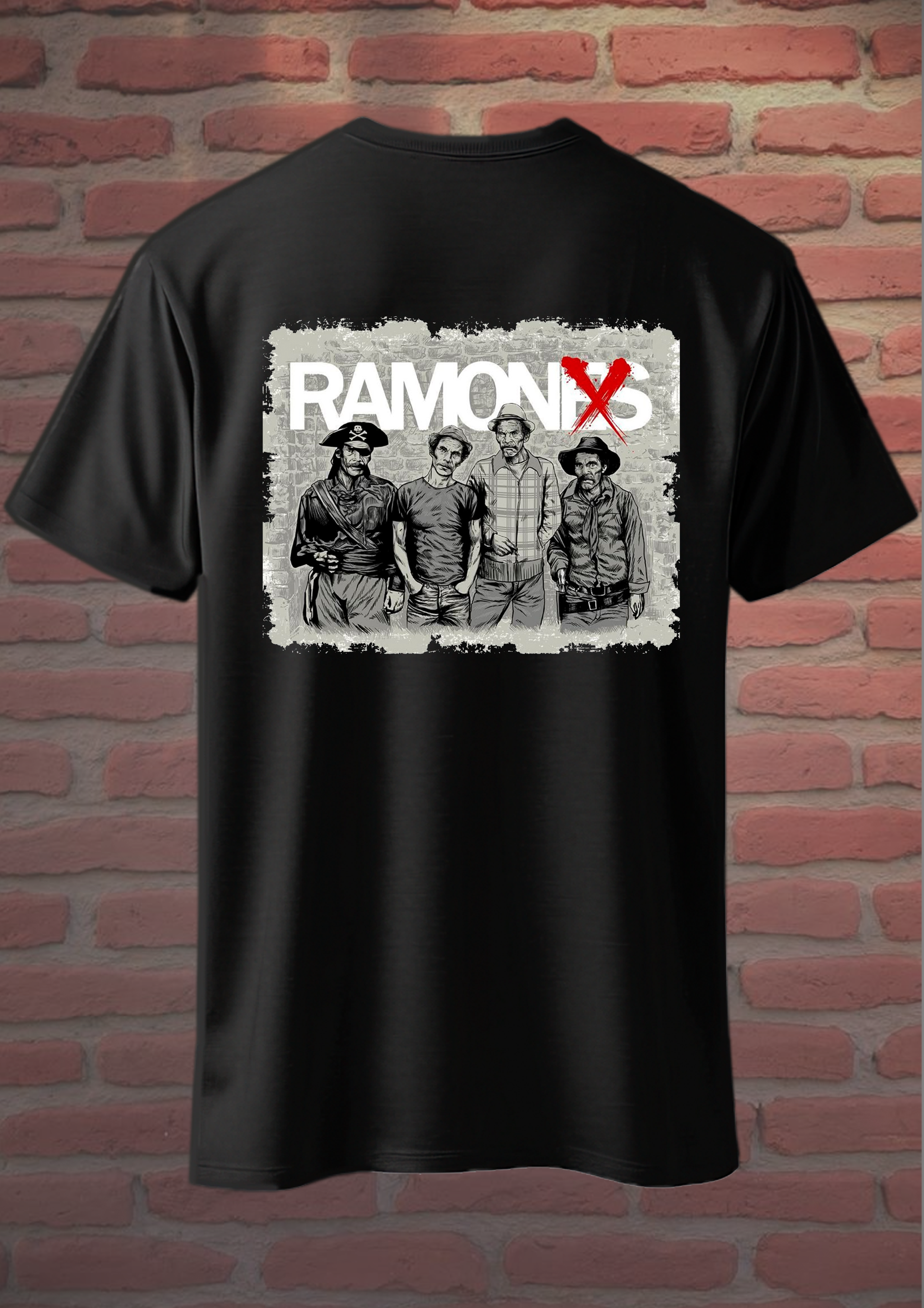 Camiseta Seu Madruga estilo Ramones