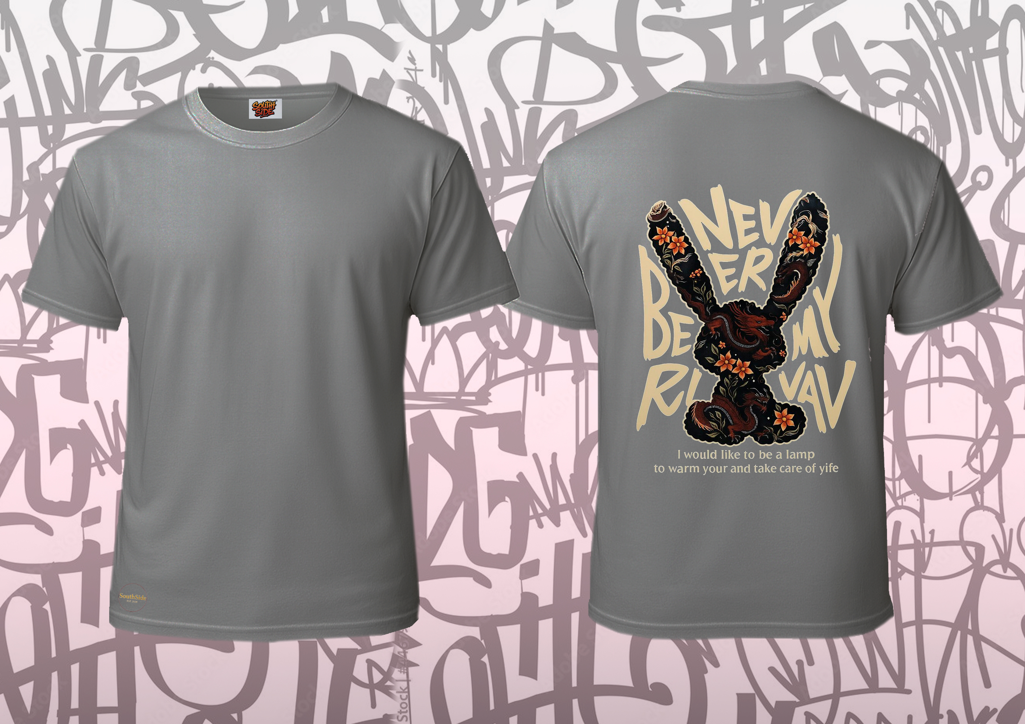 Camiseta Exclusiva Coelho Floral