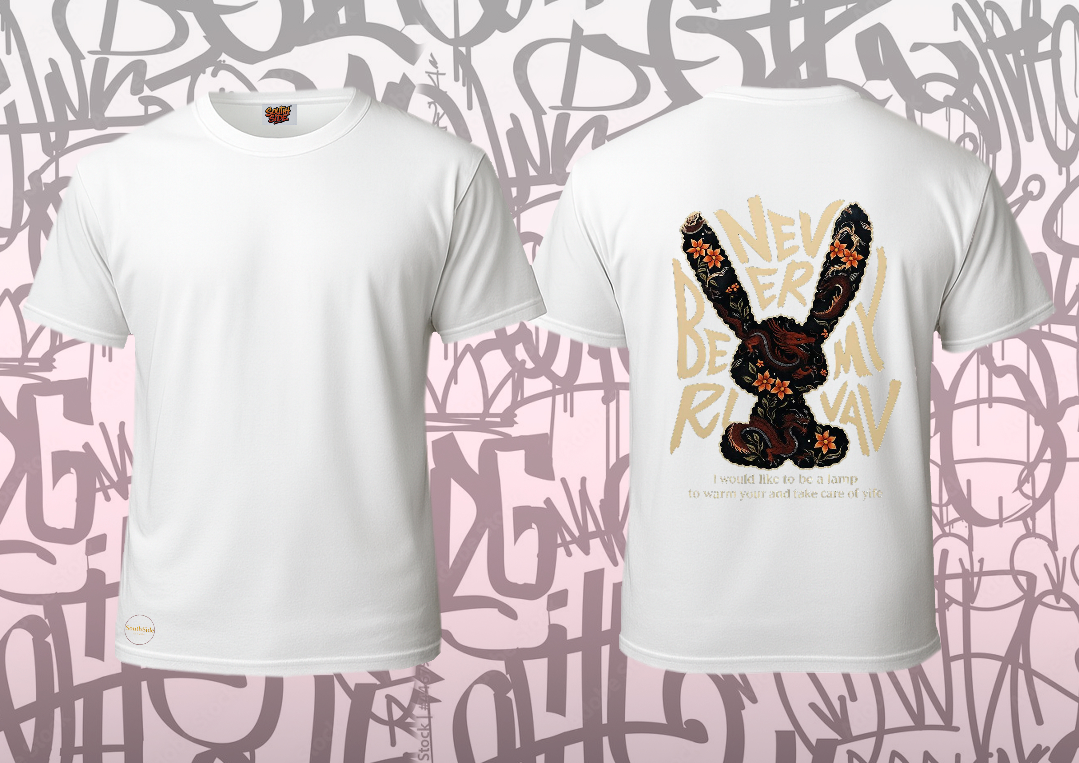 Camiseta Exclusiva Coelho Floral