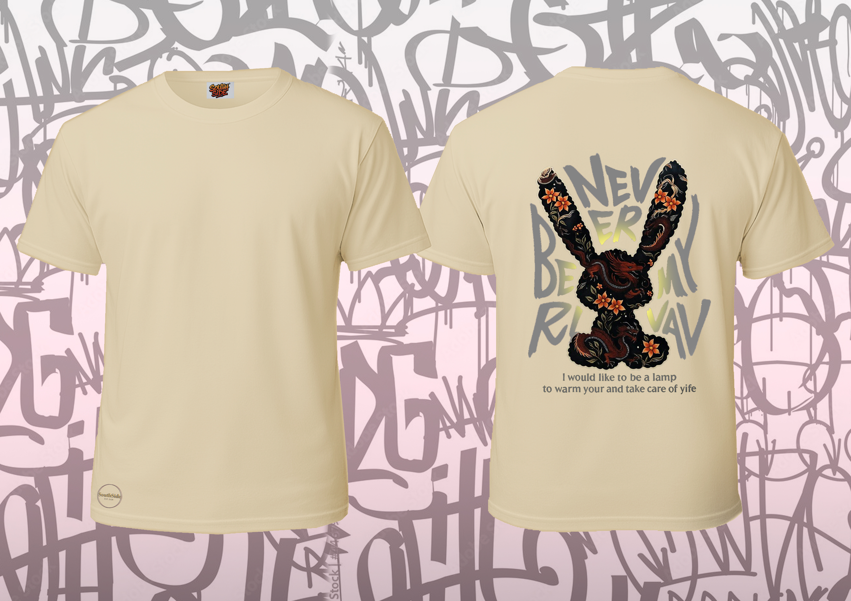 Camiseta Exclusiva Coelho Floral