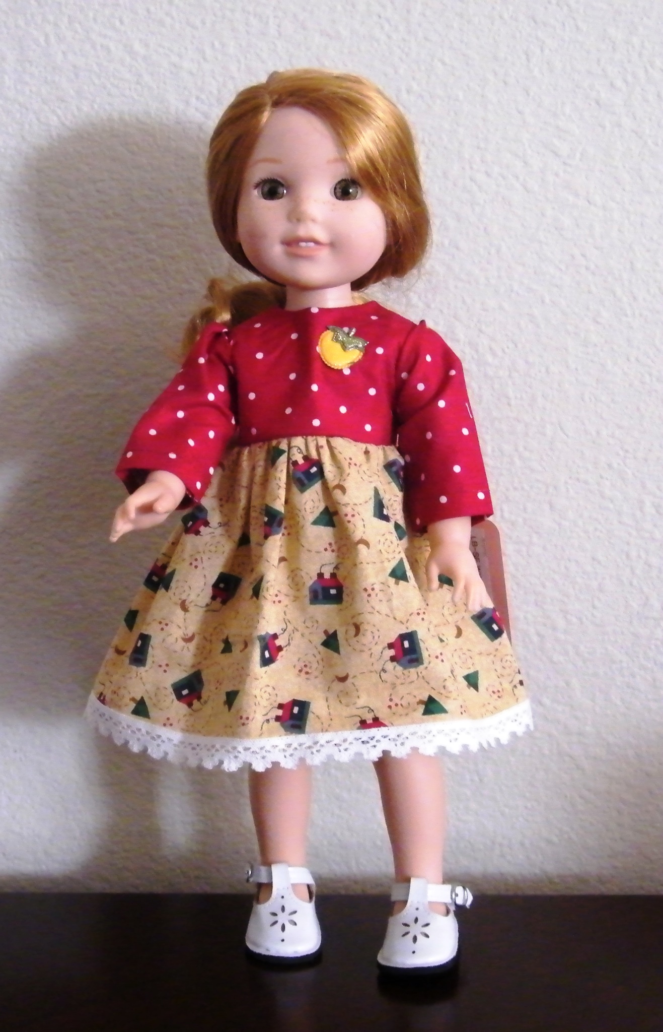 RED SCHOOL HOUSE DRESS