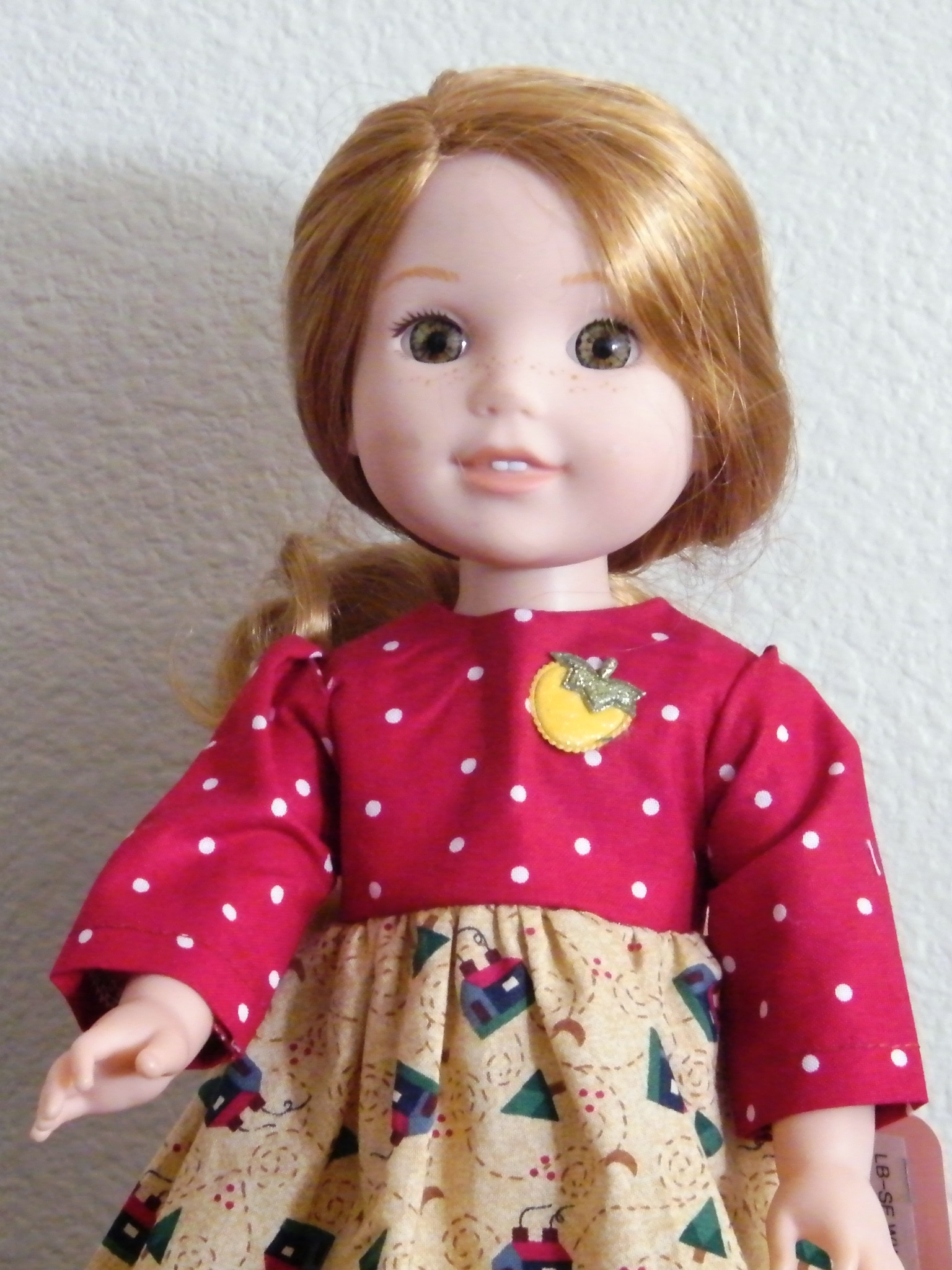 RED SCHOOL HOUSE DRESS