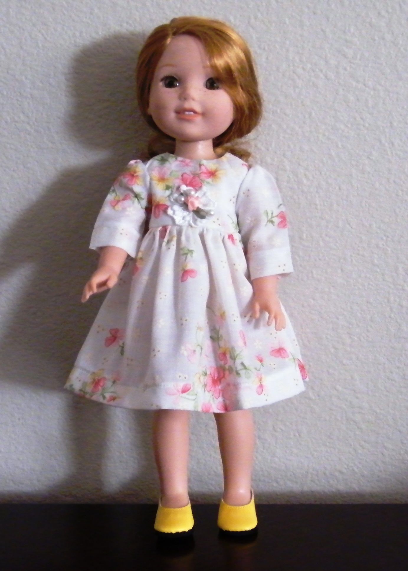WHITE SUMMER FLORAL DRESS