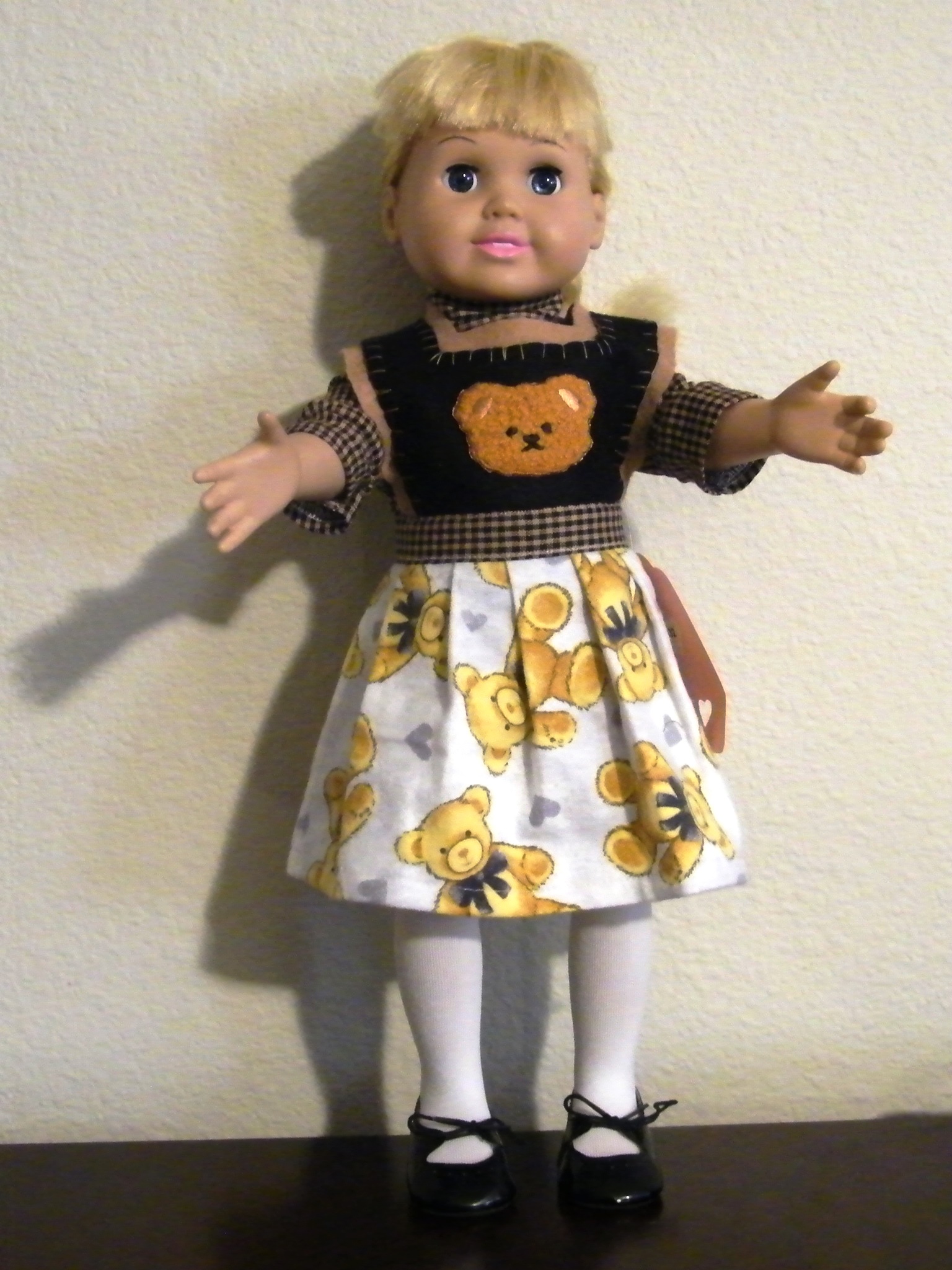BIB OVERALL TEDDY BEAR DRESS