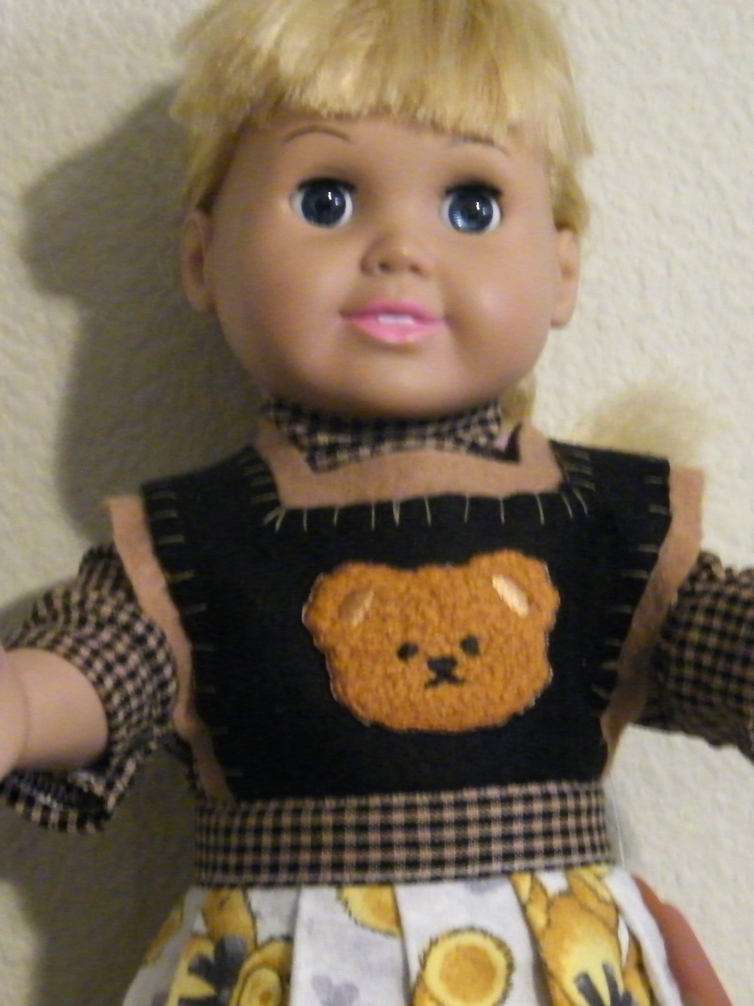 BIB OVERALL TEDDY BEAR DRESS