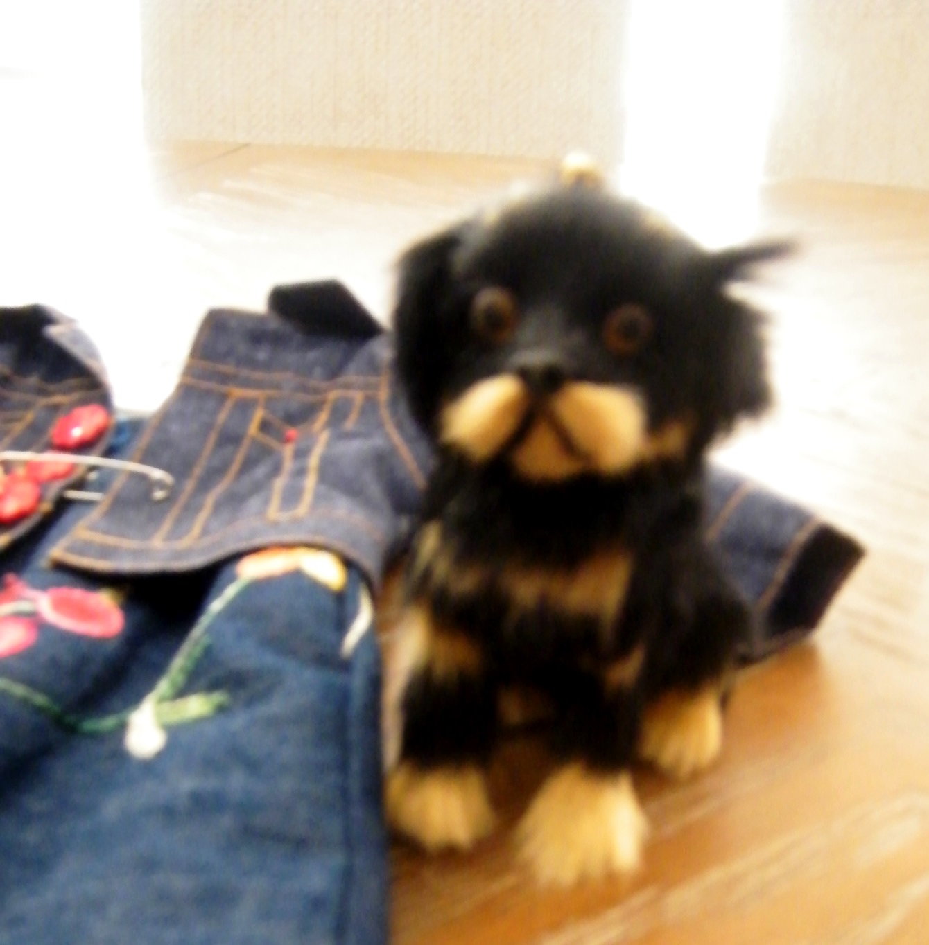 BLUE FLORAL SUMMER JEAN JACKET SET\PET DOG
