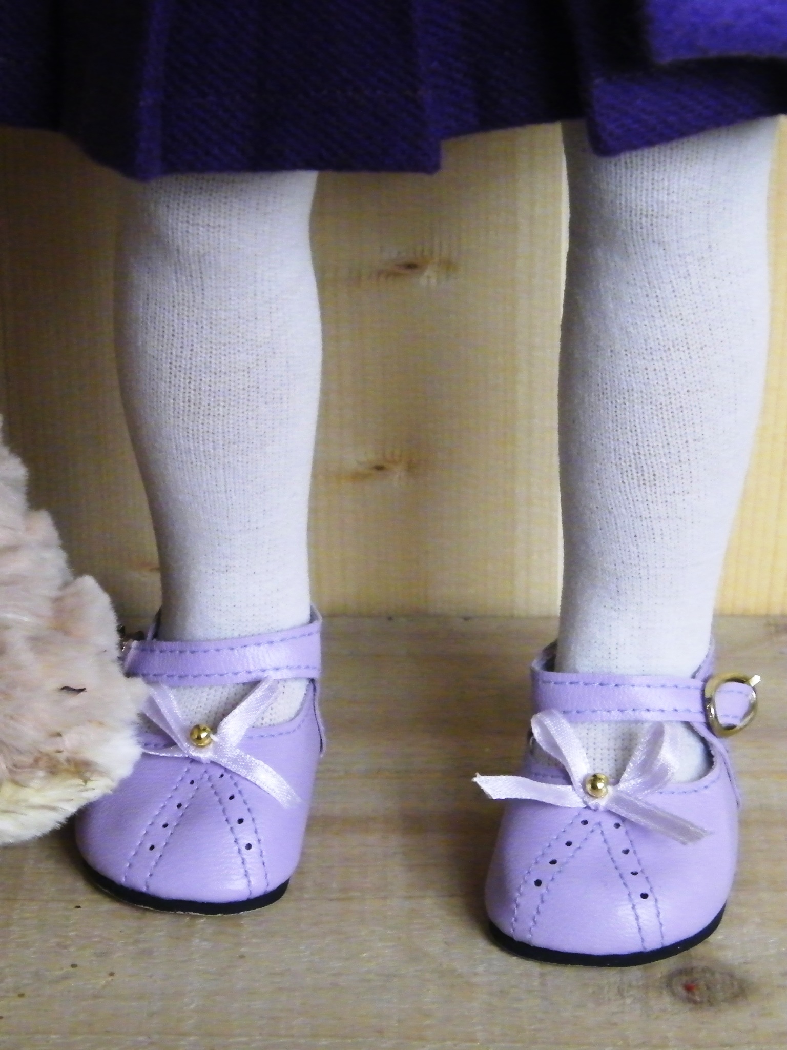 PURPLE WOOL DRESS/HANDBAG