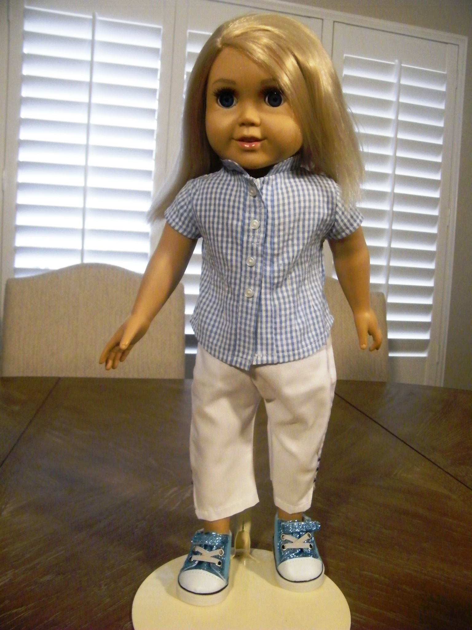 RUFFLED JEAN JACKET PANT SET