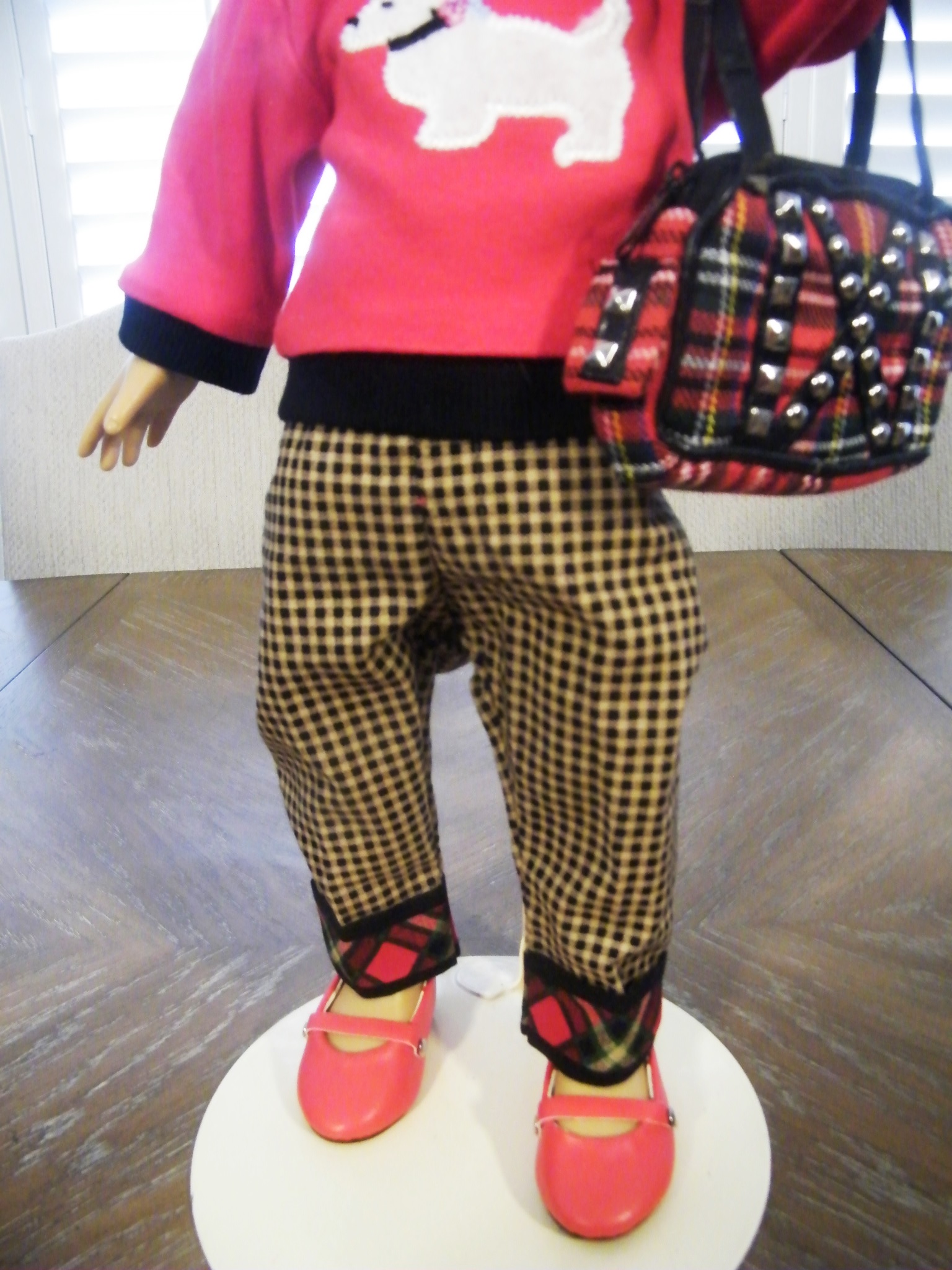 RED SCOTTIE PANT SET