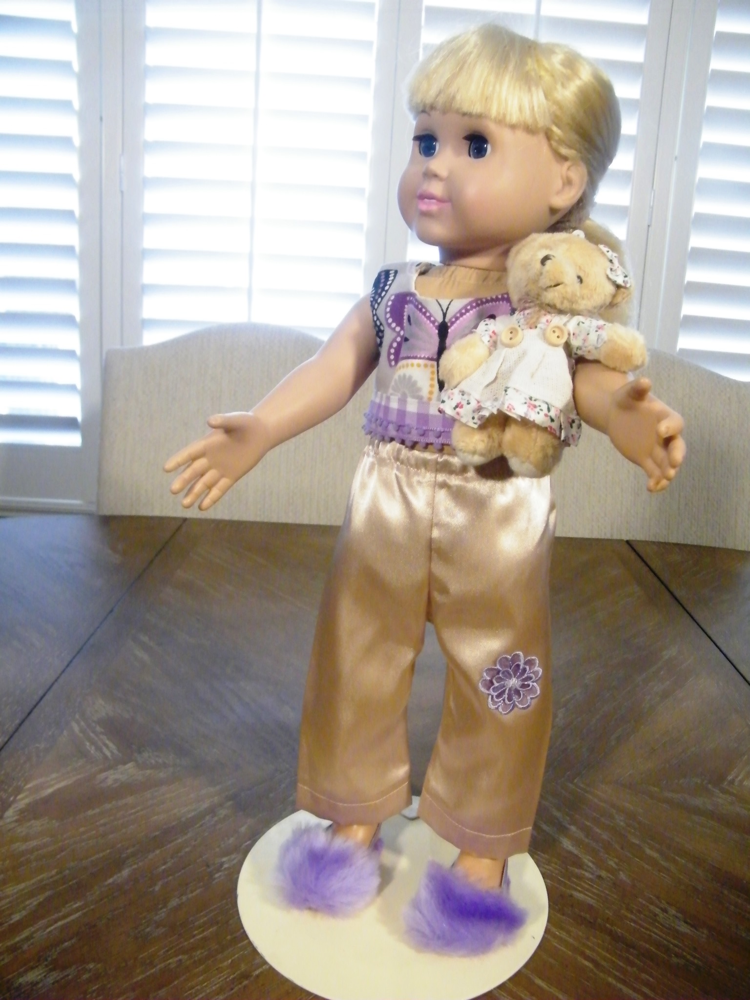 PURPLE BUTTERFLY PJ/TEDDY BEAR