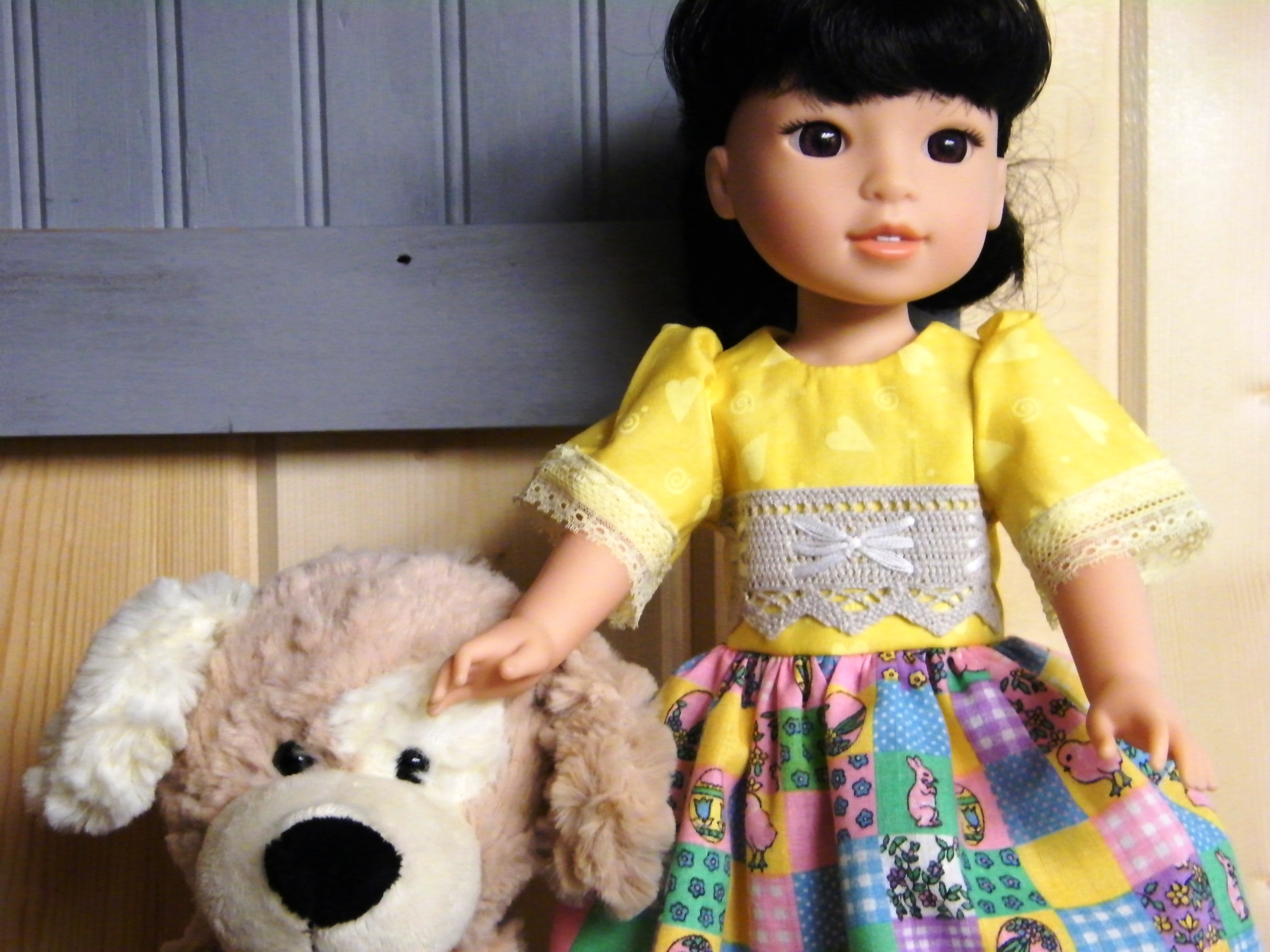 YELLOW EASTER DRESS