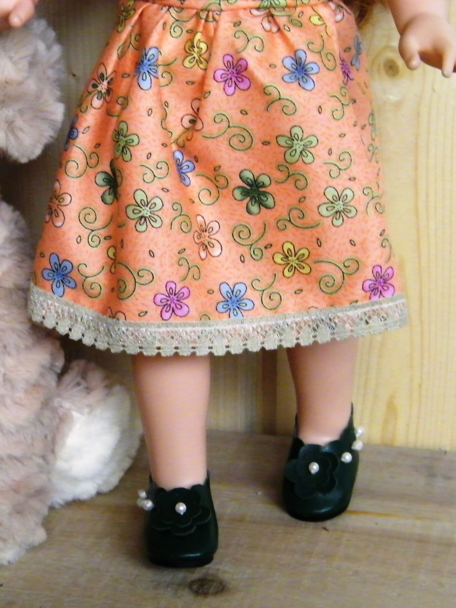PEACH FLORAL SUMMER DRESS