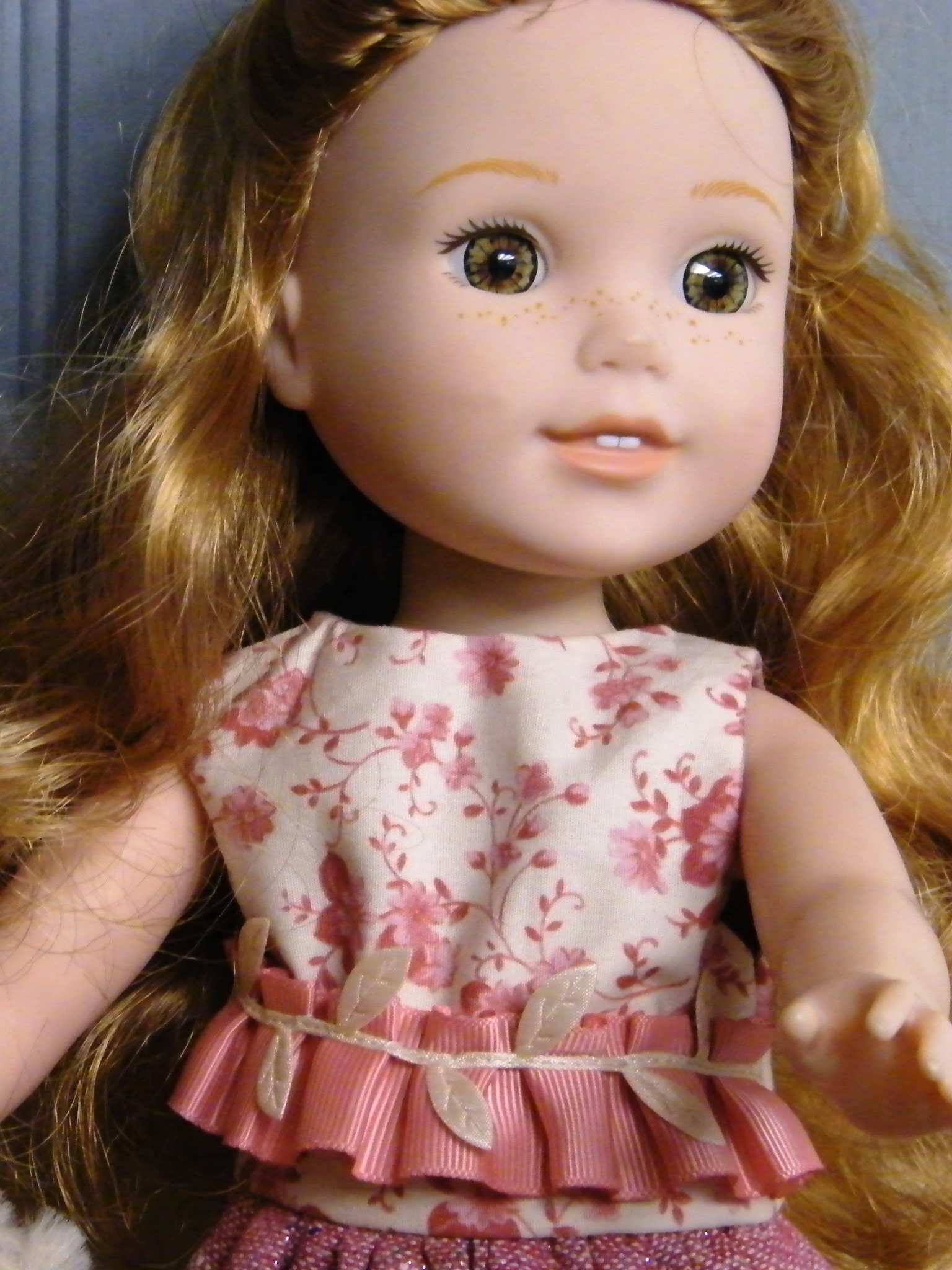 RED ROSE LEAF DRESS
