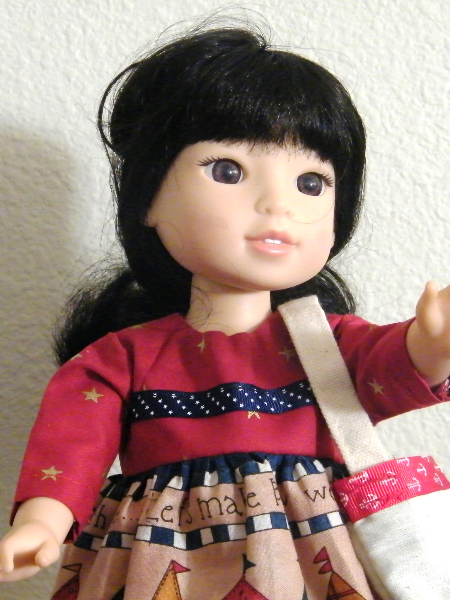 RED BLUE SAILBOAT DRESS