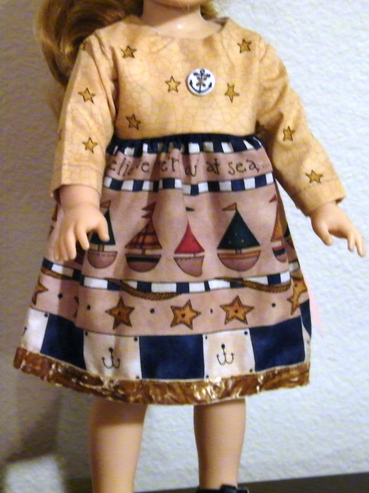 GOLD SAILOR DRESS