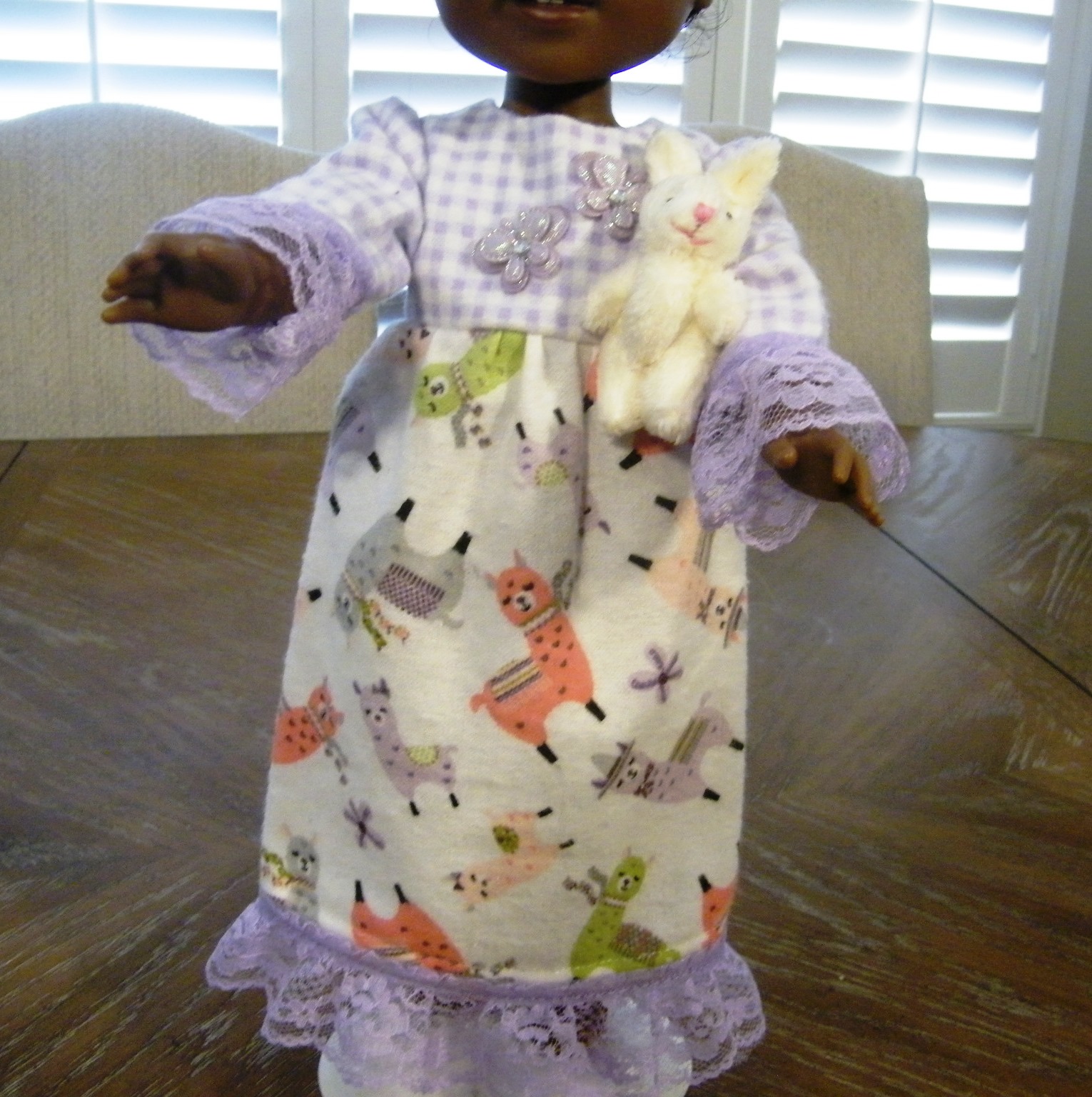PURPLE LLAMA NIGHTGOWN