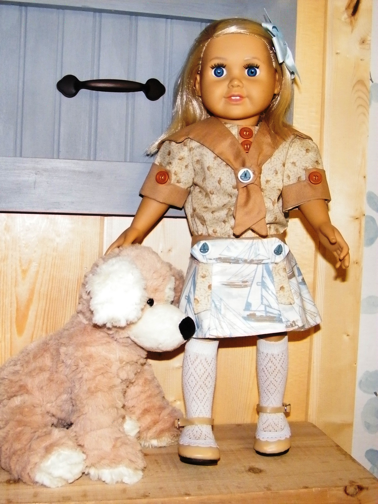 BEIGE SAILOR DRESS