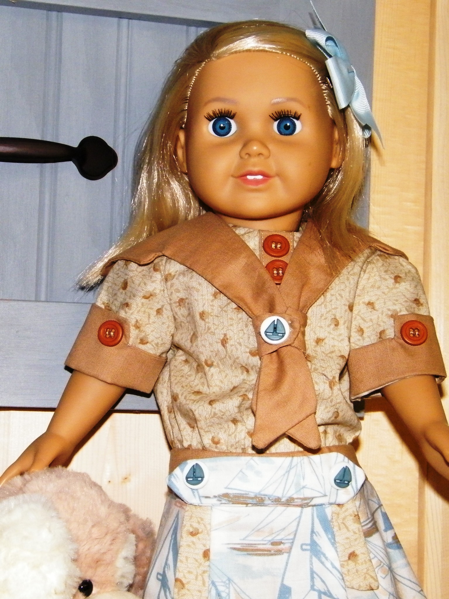 BEIGE SAILOR DRESS