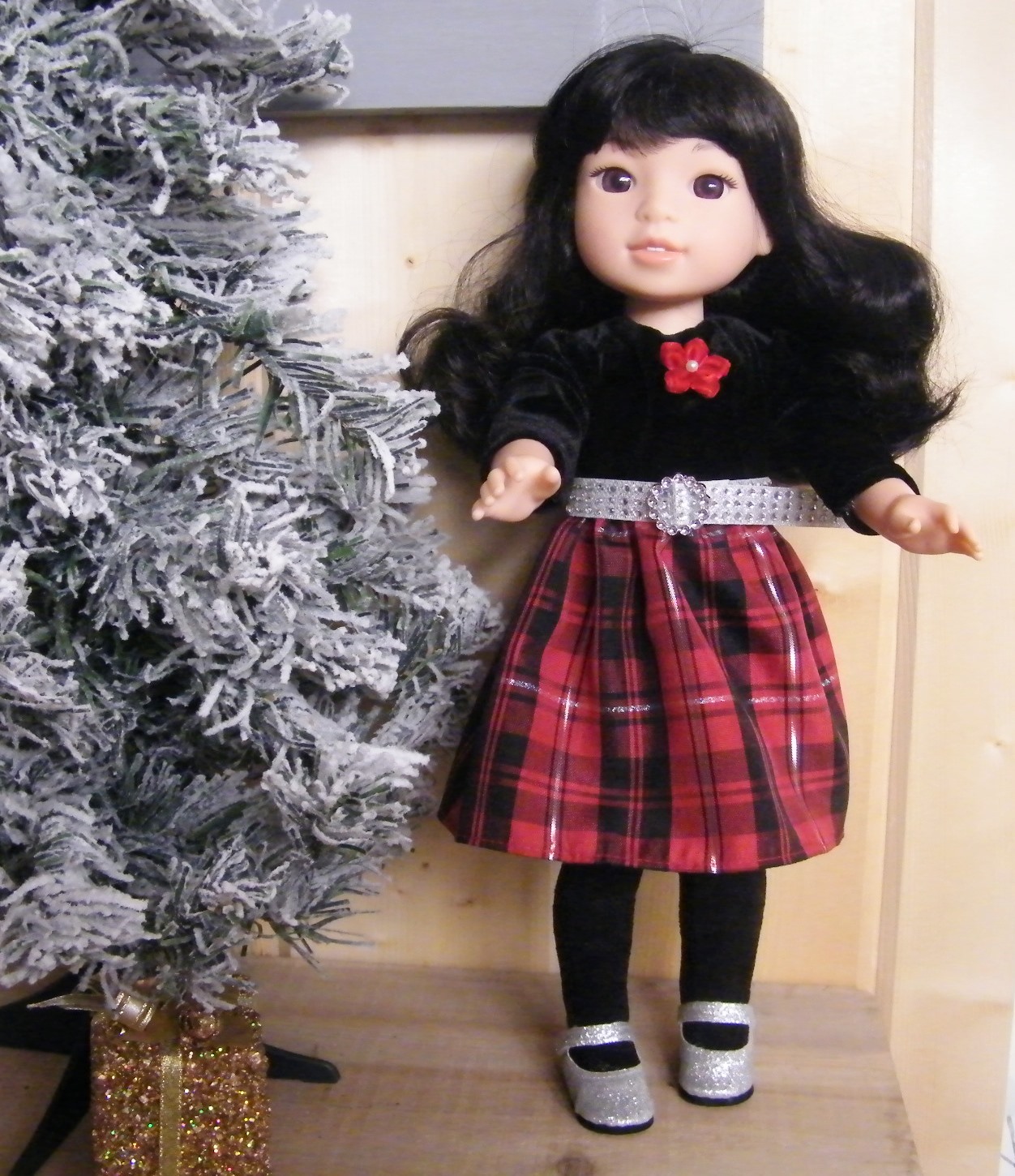 RED PLAID CHRISTMAS DRESS