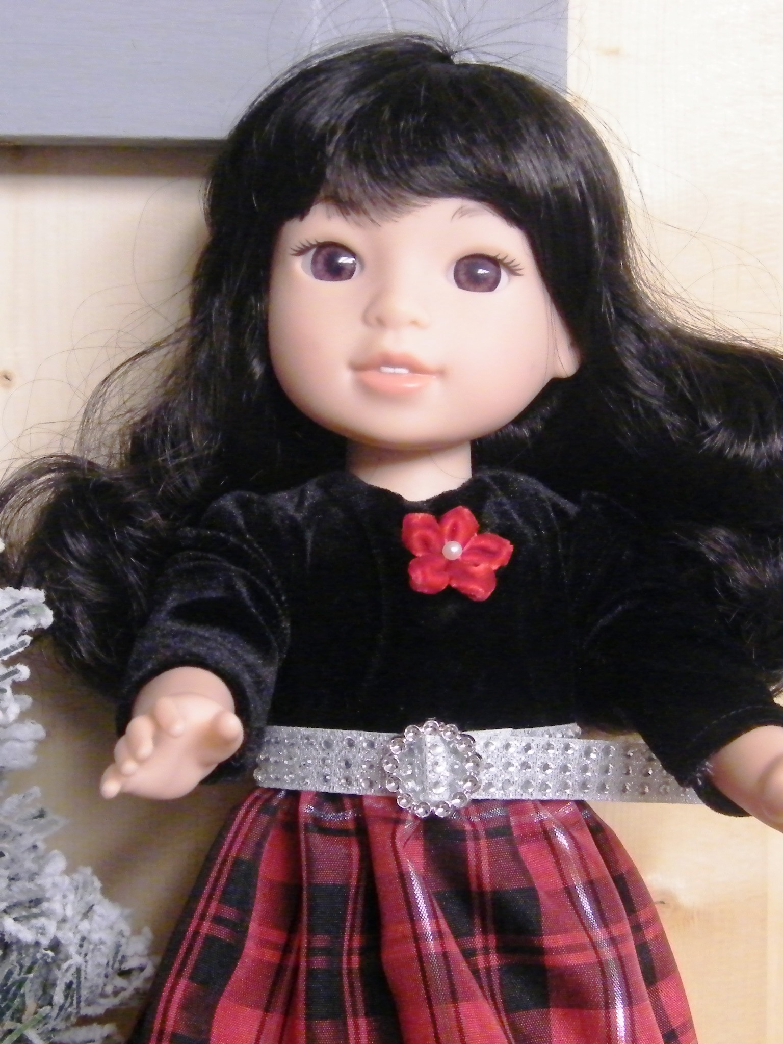 RED PLAID CHRISTMAS DRESS