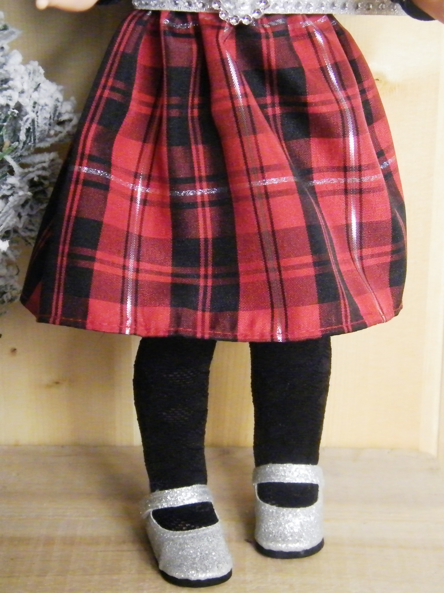 RED PLAID CHRISTMAS DRESS