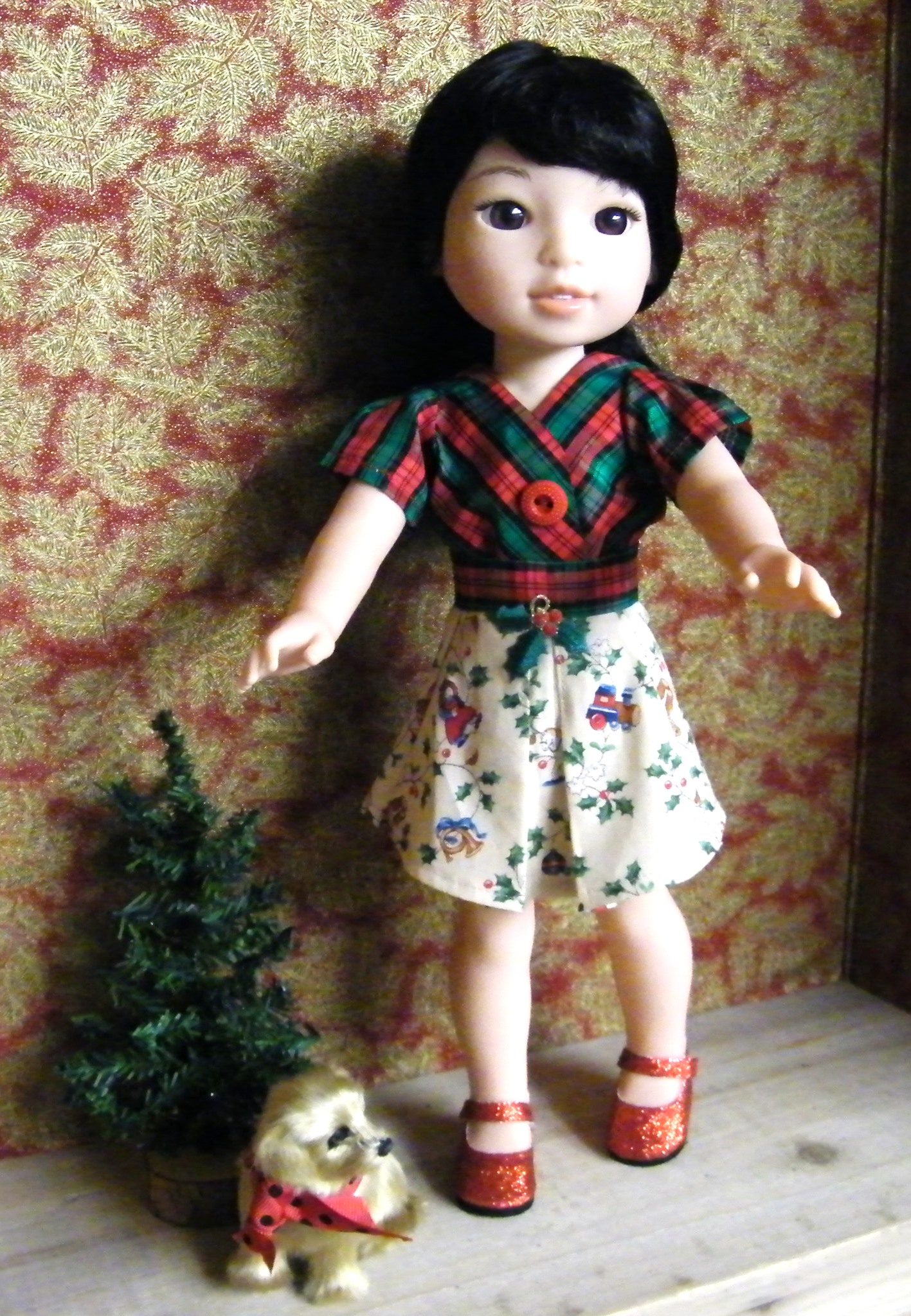 PLAID BLOUSE HOLLY SKIRT