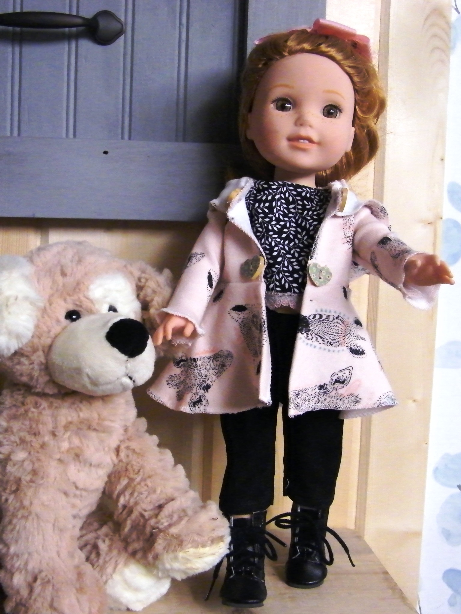 PINK ANIMAL JACKET SET