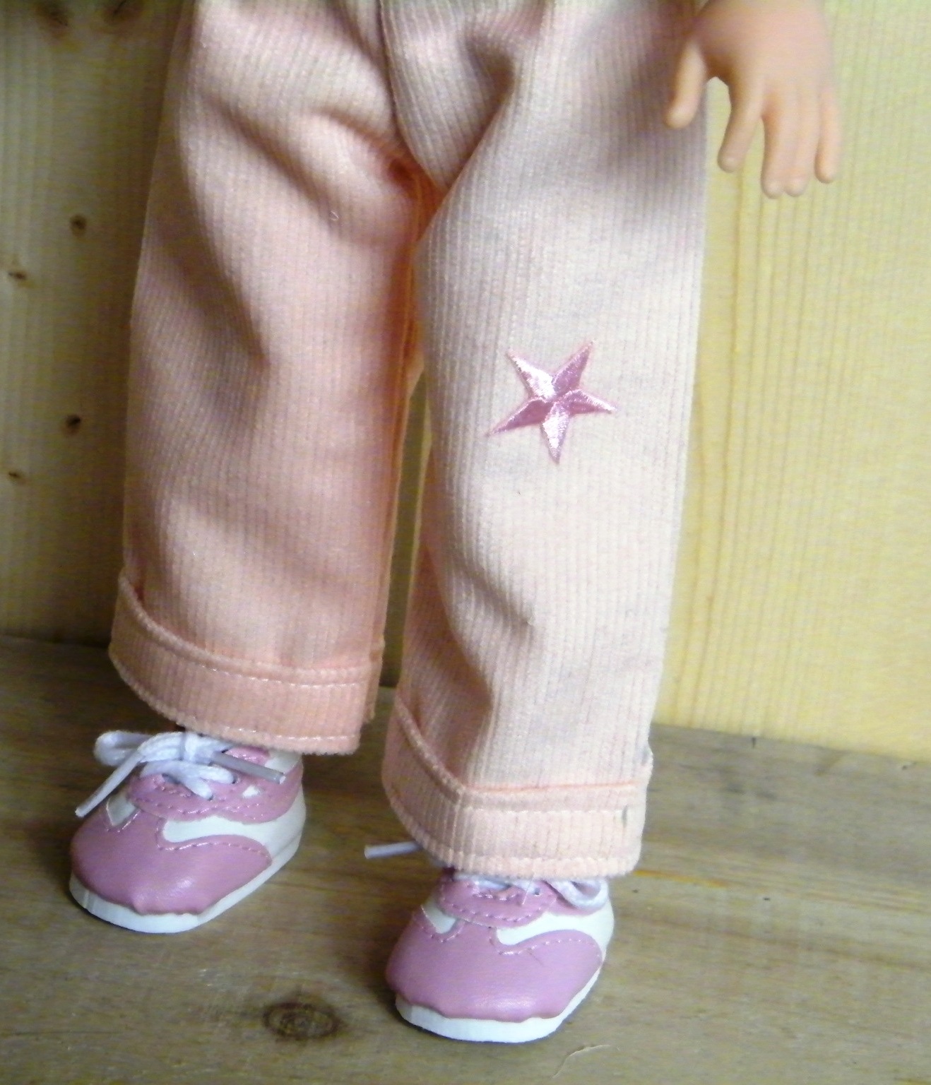 PINK CREME FUZZY SWEATER SET