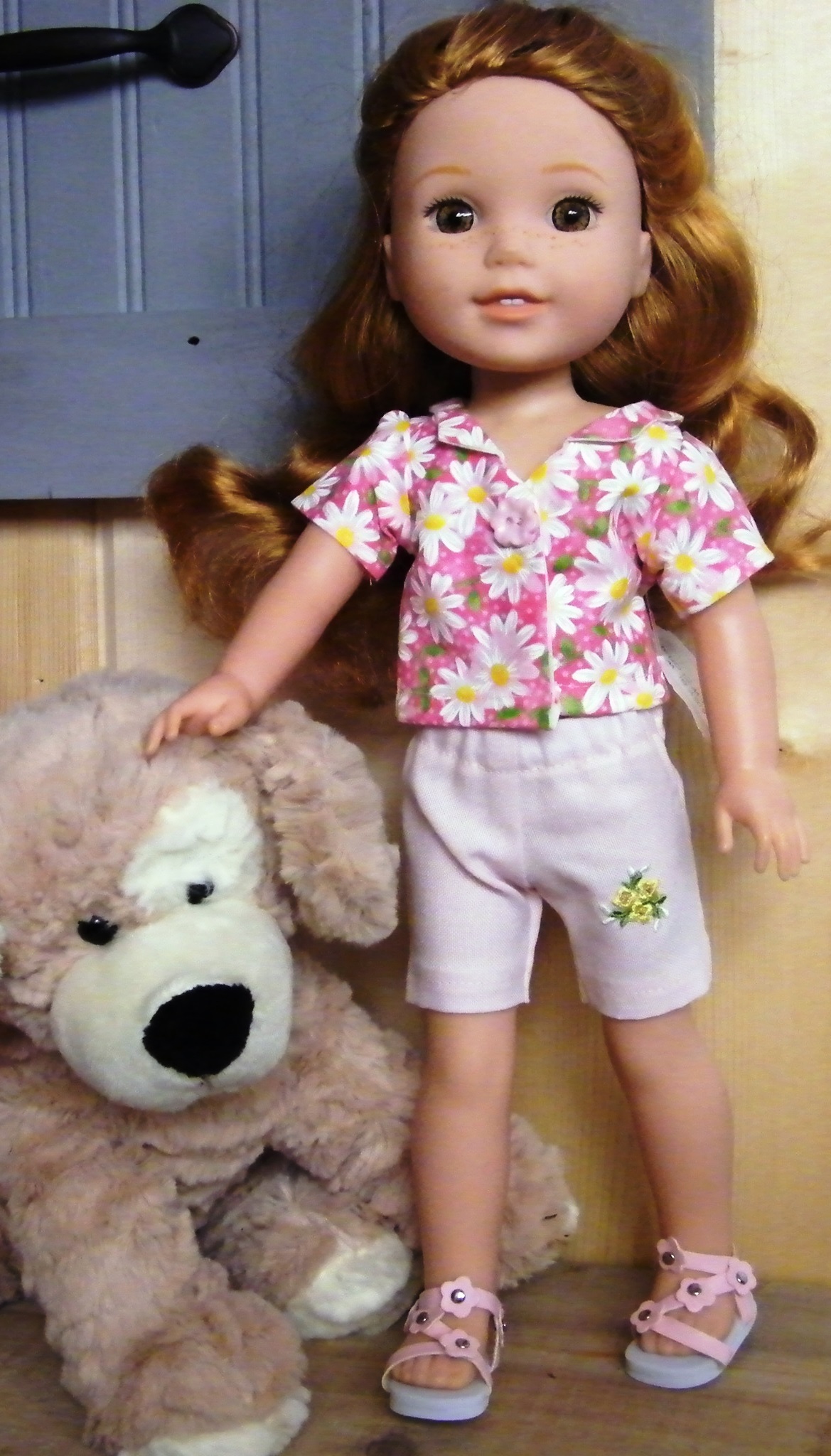 PINK DAISY SHORT SET