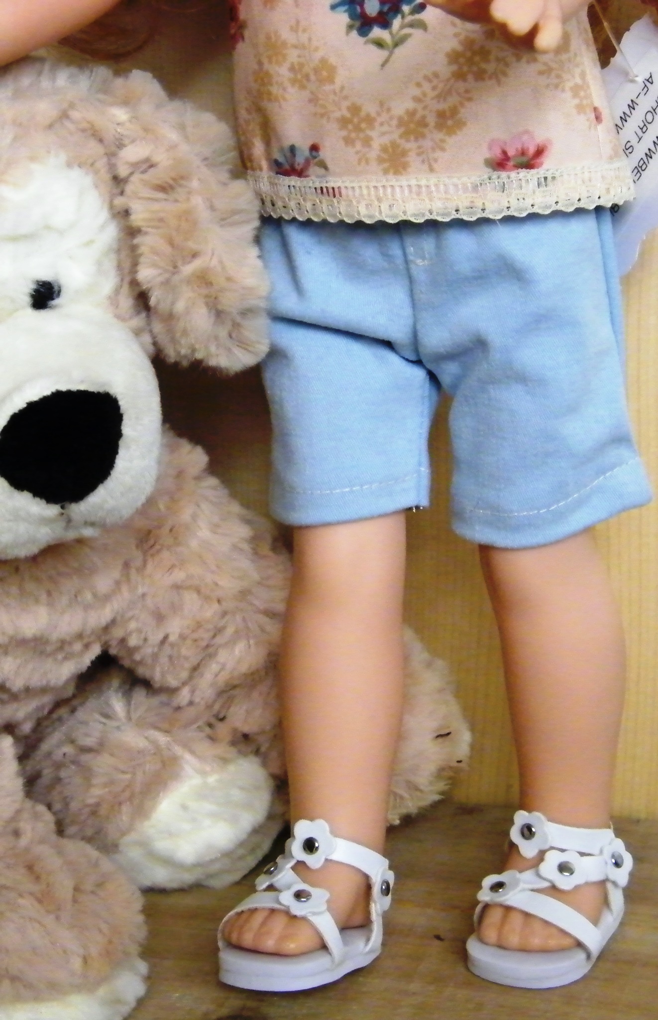 BEIGE BLUE SHORT SET