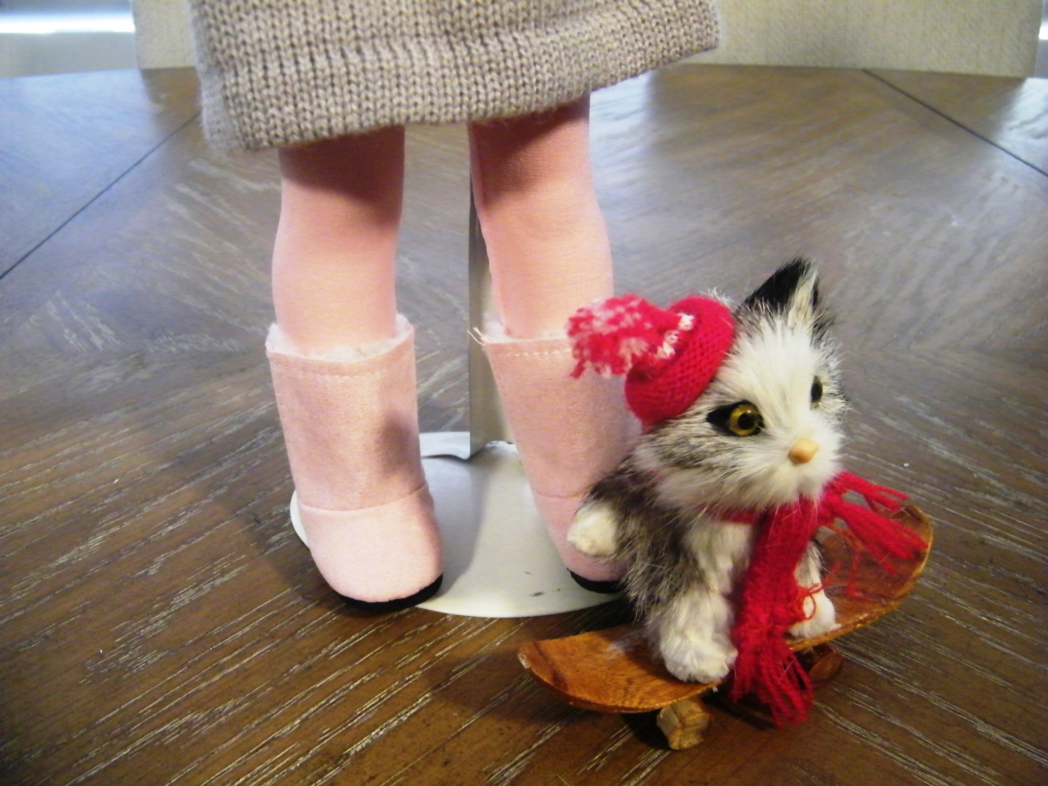 PINK GREY WINTER SET