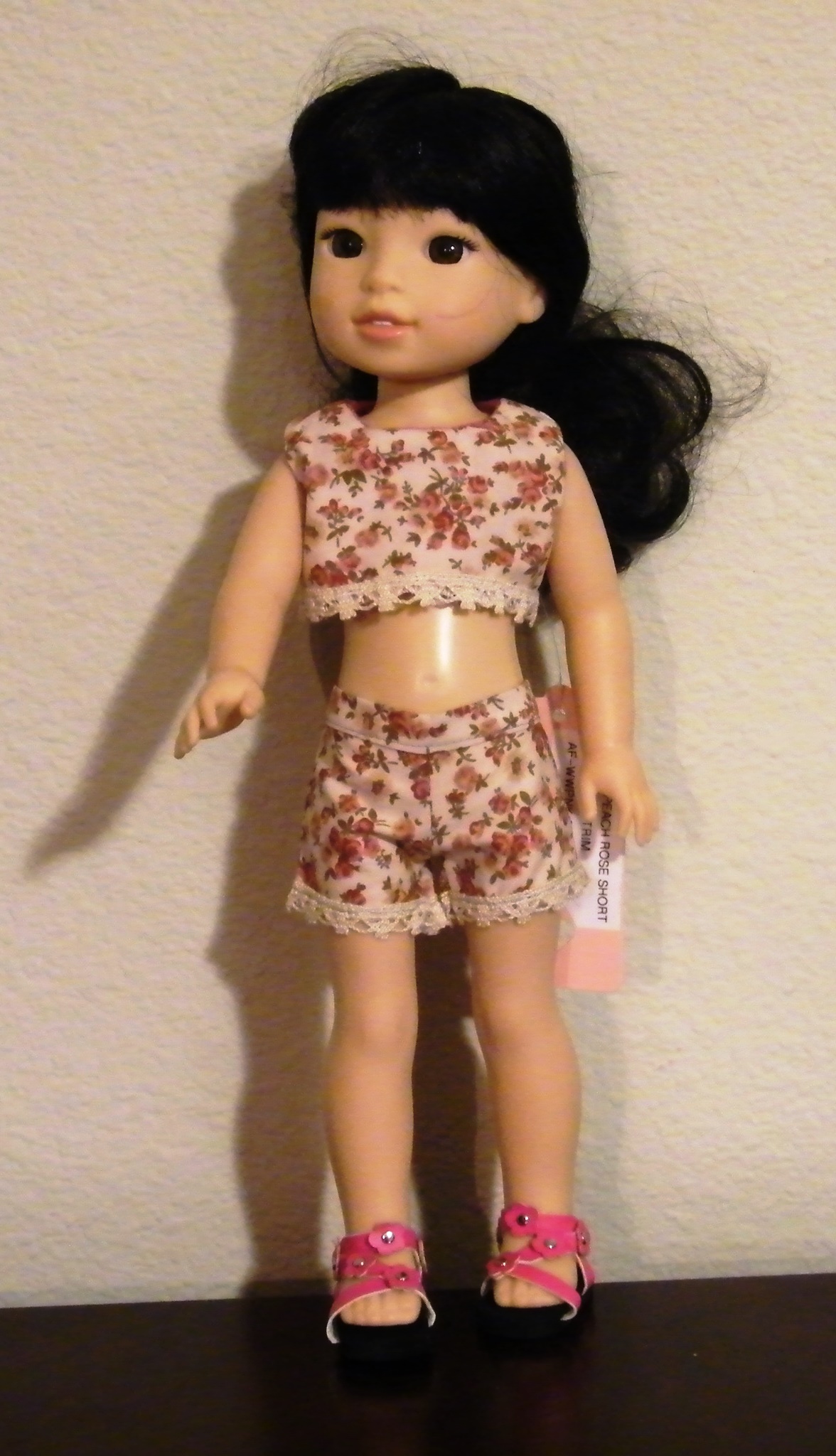 PINK CROP TOP SHORT SET
