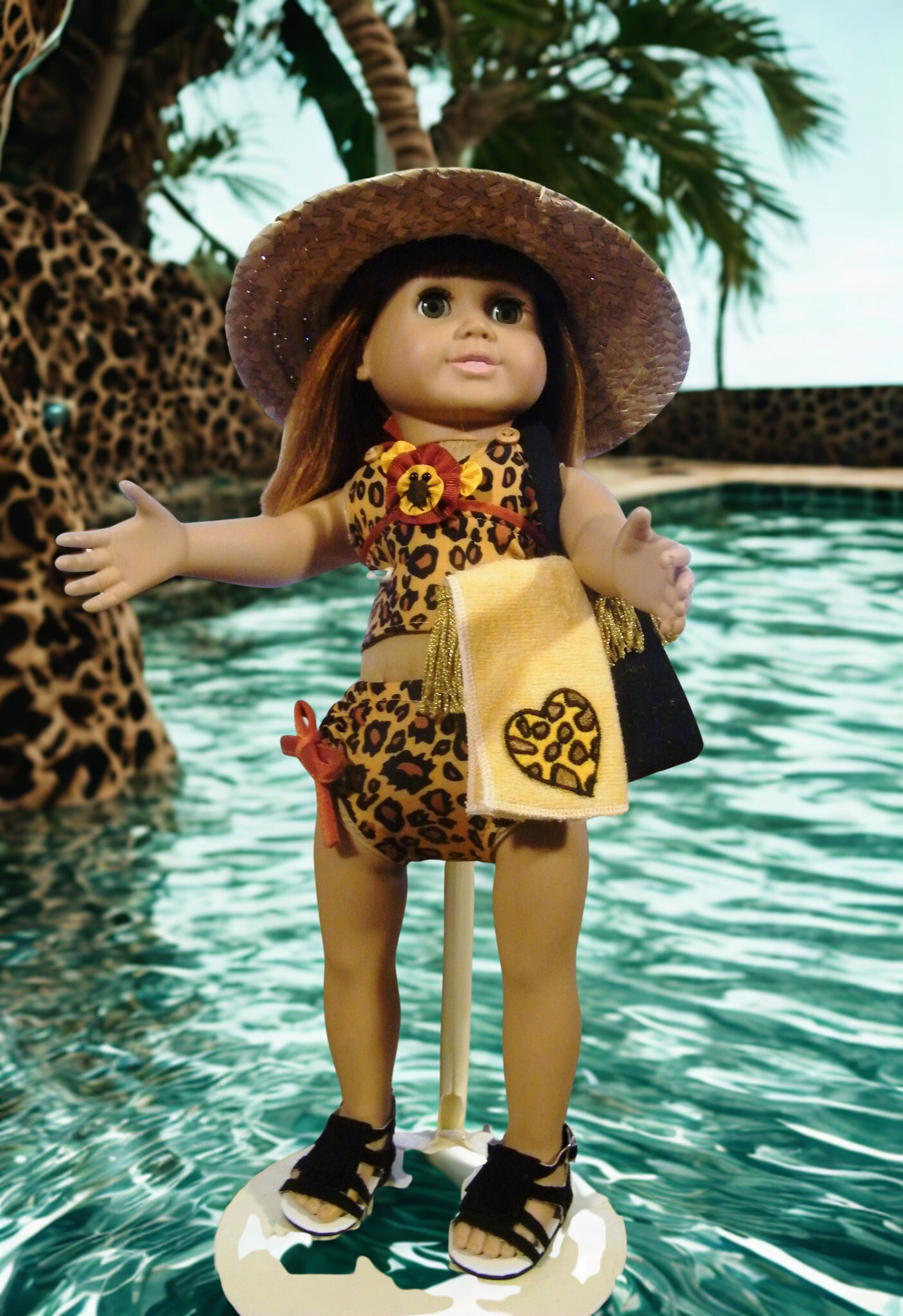 LEOPARD PRINT SWIM SET