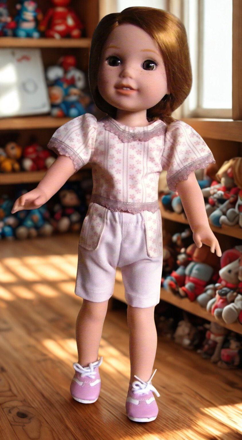 PINK DAISY SHORT SET