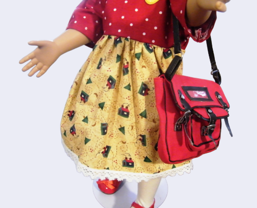 RED SCHOOL DRESS\RED SCHOOL BACKPACK
