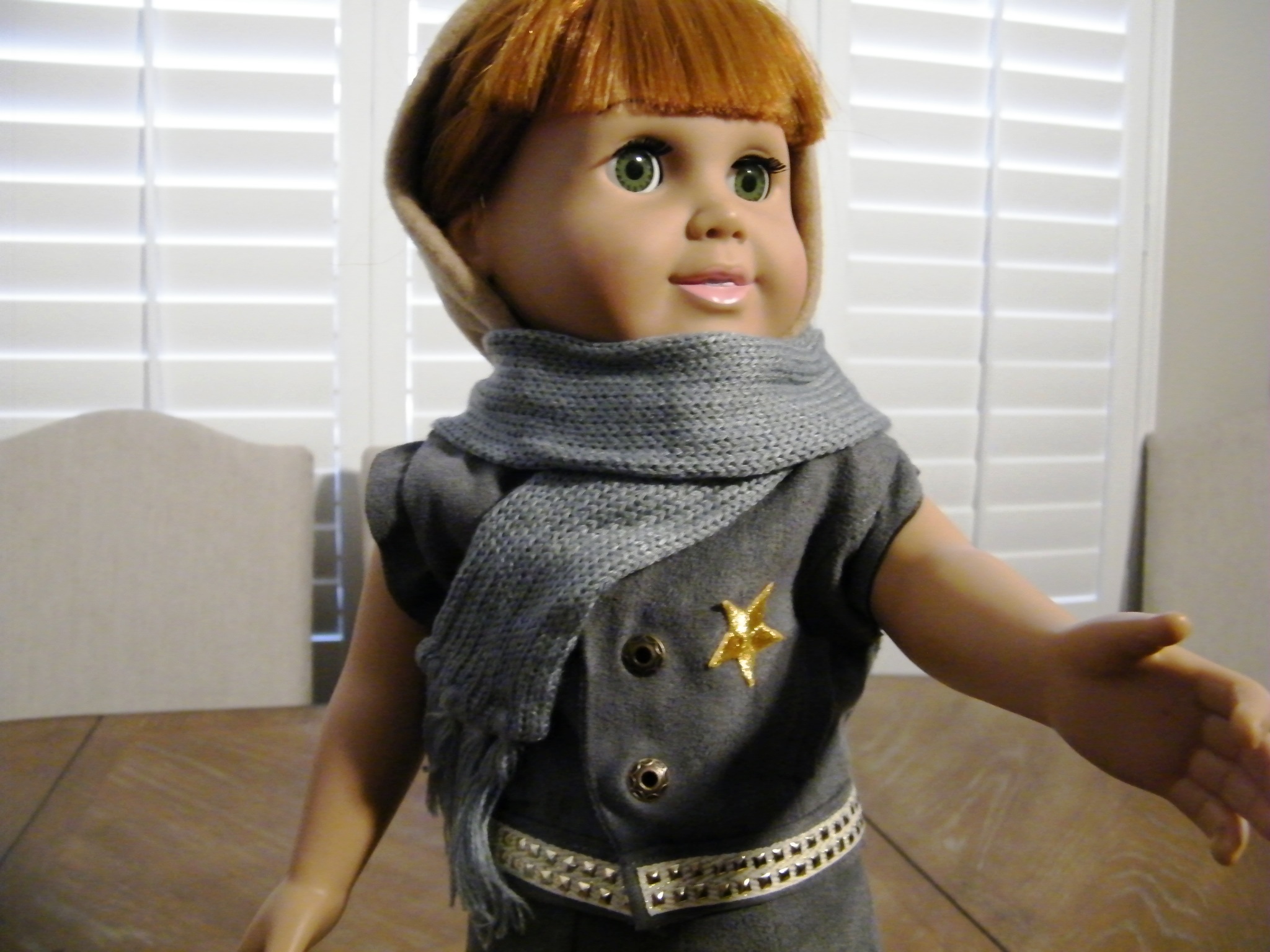 GREY FAUX SUEDE JACKET SET