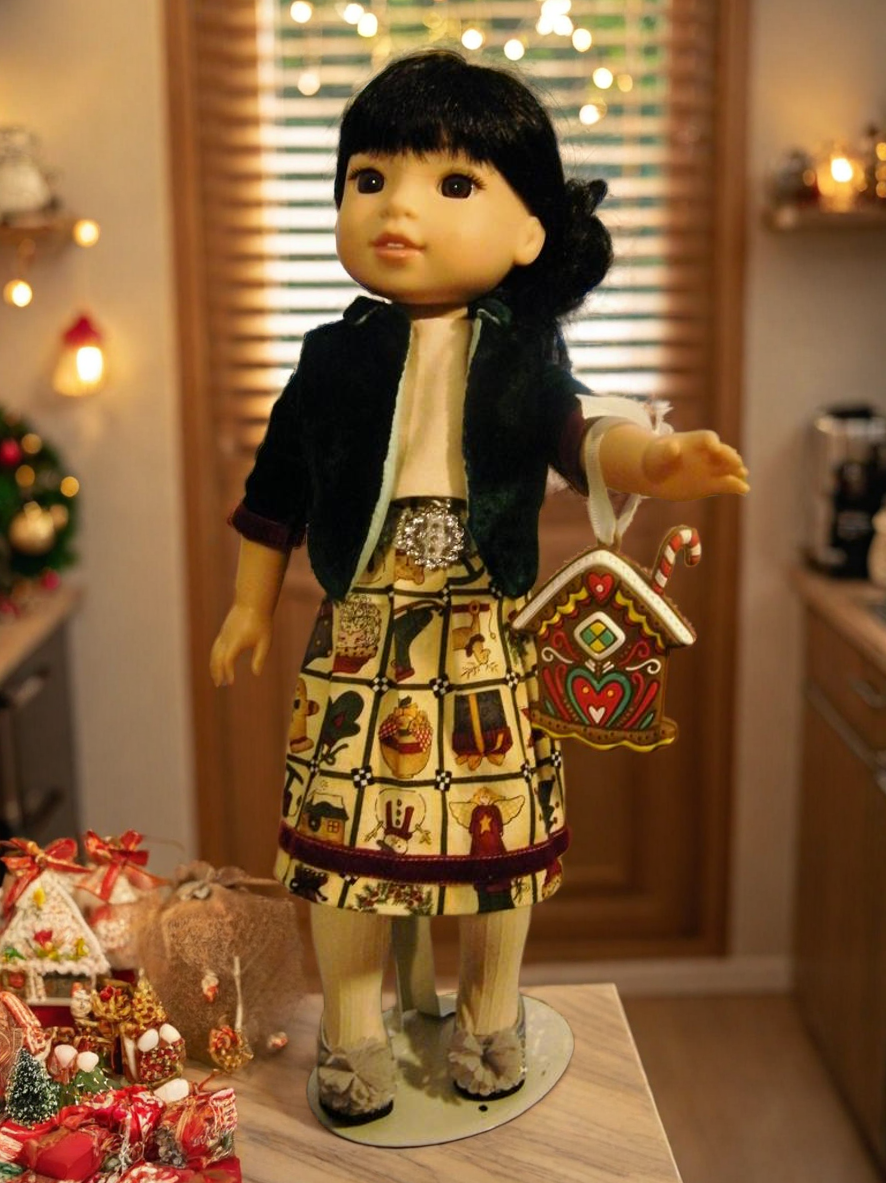 GREEN VELVET HOLIDAY SET