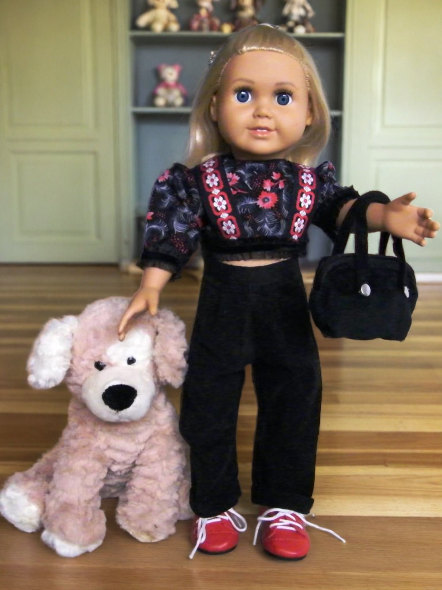 BLACK CORDORY PANT SET