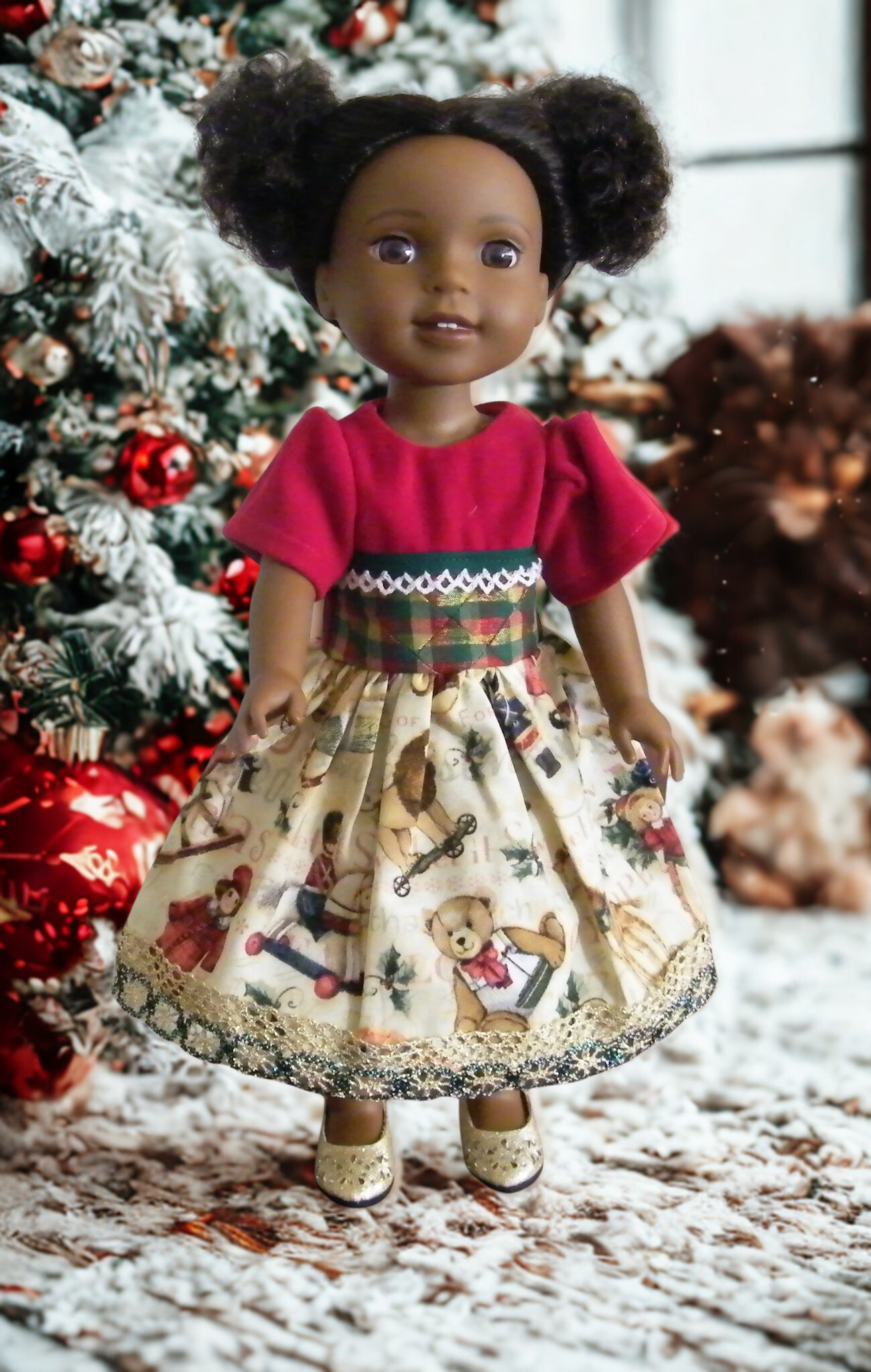 RED VELVET TOY DRESS